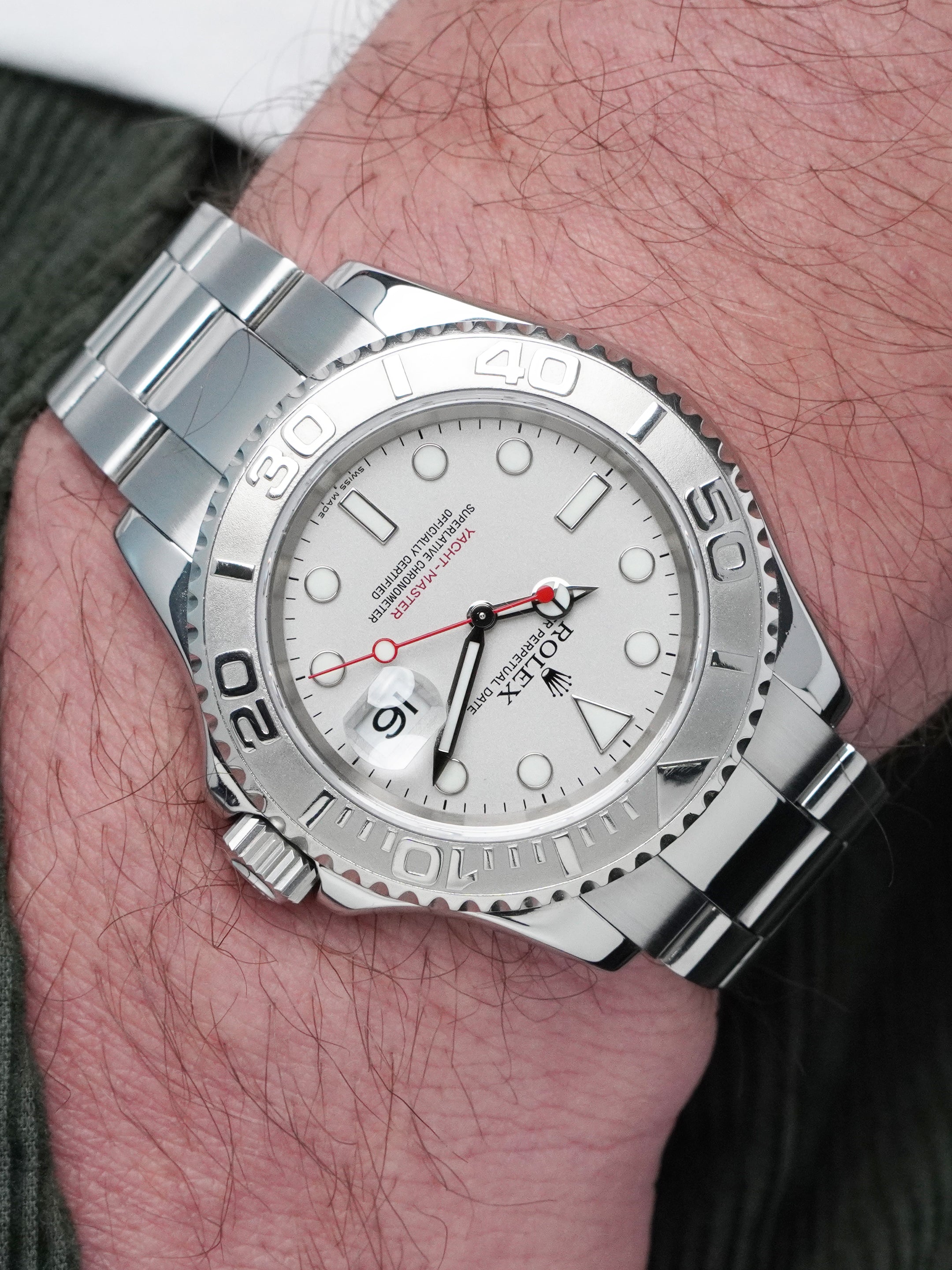 Rolex Yacht-Master 40 "Rolesium" 16622 - SS/Platinum, Platinum Dial, Automatic (2004)