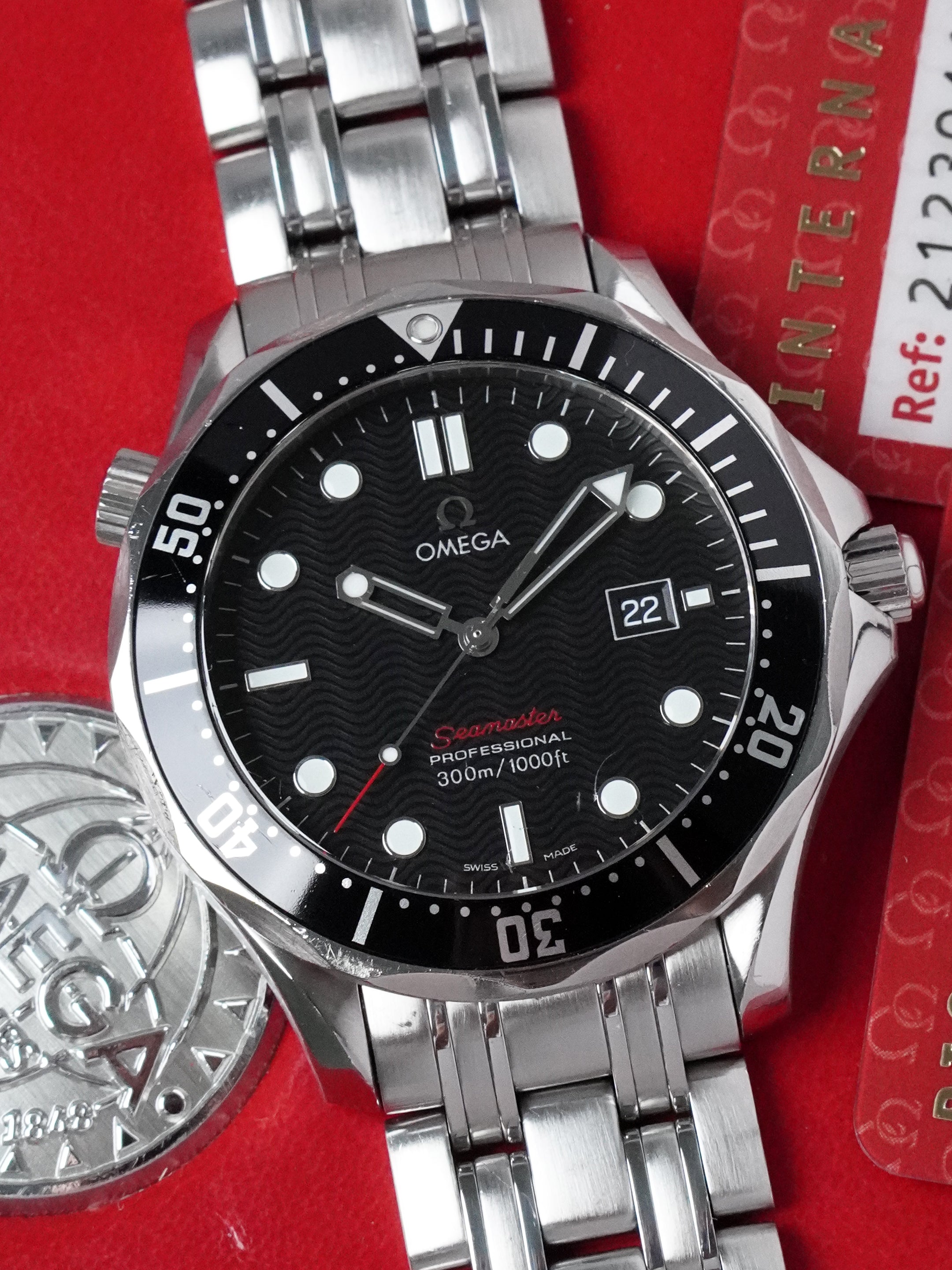 Omega Seamaster Diver 300 M 212.30.41.61.01.001 - SS, Black Dial, Quartz, Full Set (2009)
