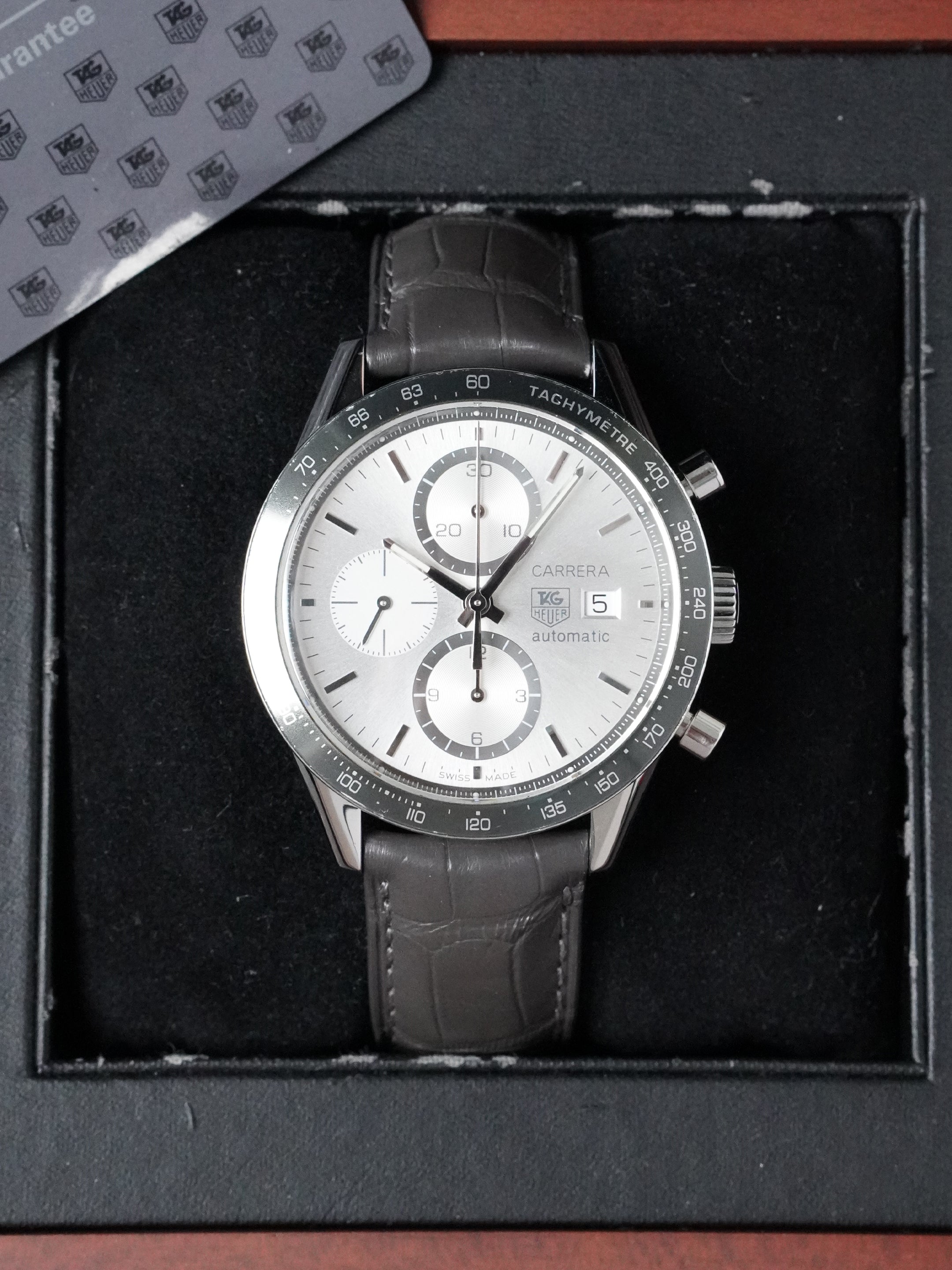 TAG Heuer Carrera Calibre 16 CV2011 - Stainless Steel, Silver Dial, Automatic, Full Set (2006)