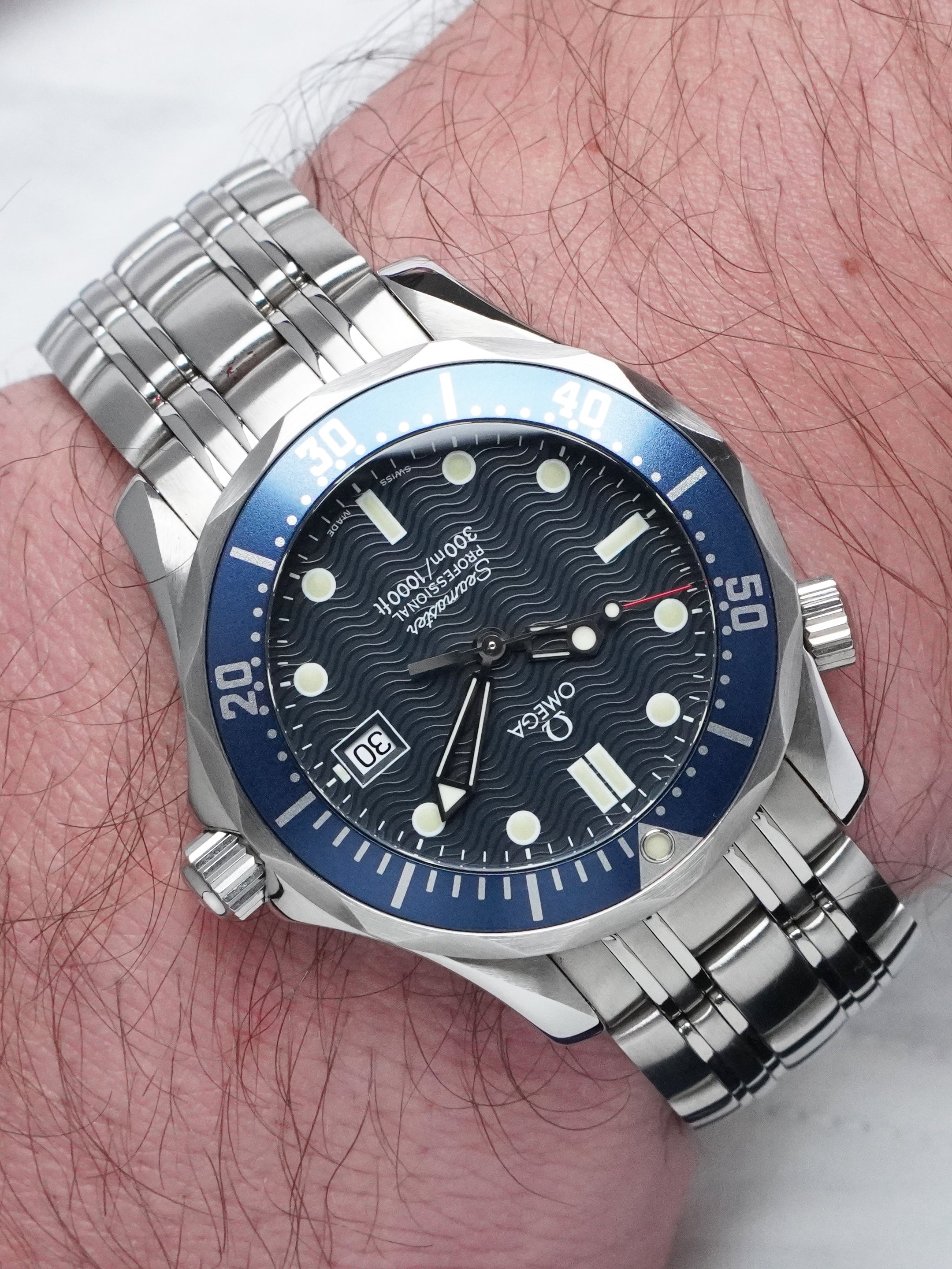 Omega Seamaster Diver 300 M "Prince William" 2561.80.00 - Stainless Steel, Blue Dial, Quartz, Full Set (1998)