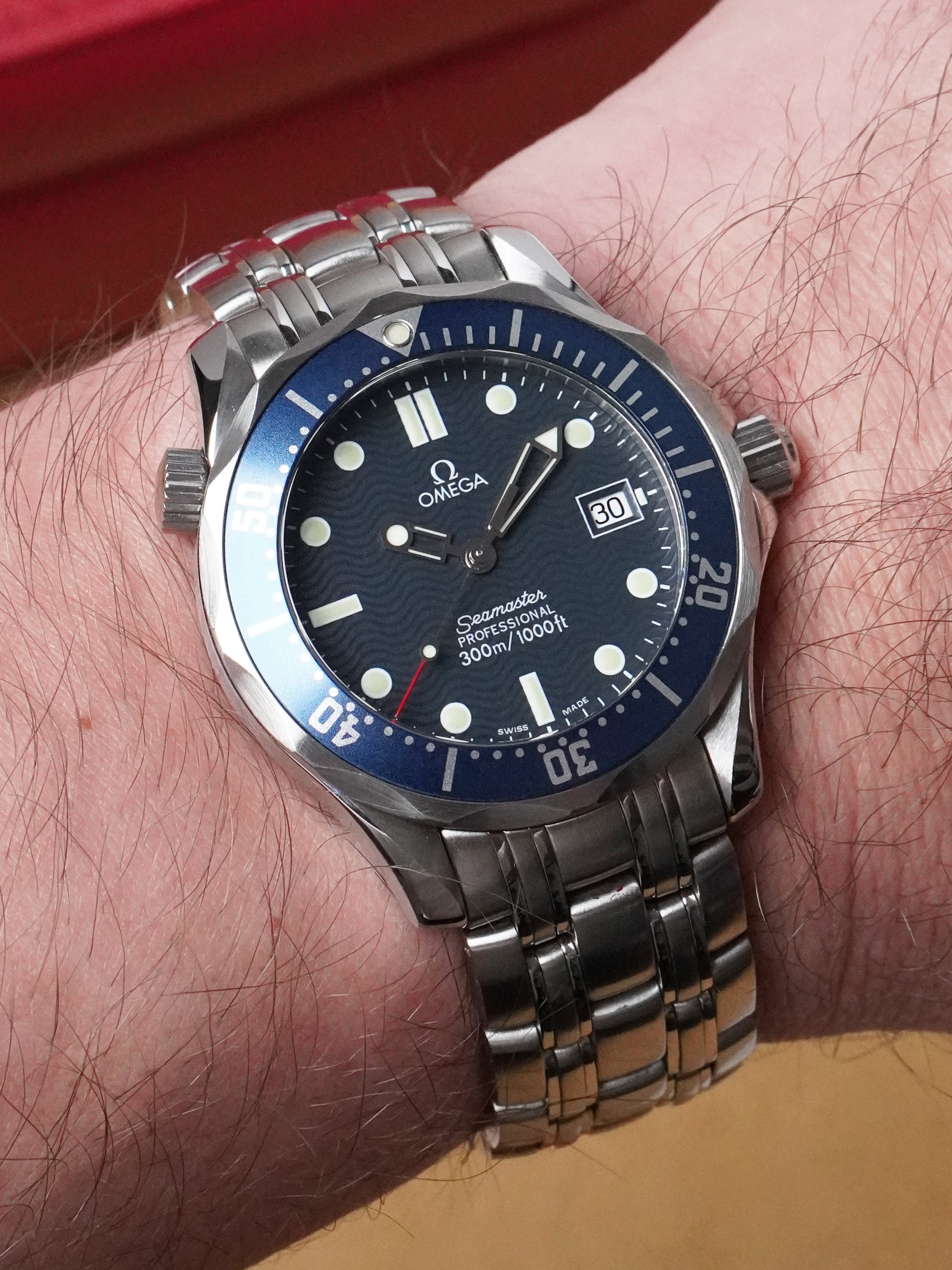 Omega Seamaster Diver 300 M "Prince William" 2561.80.00 - Stainless Steel, Blue Dial, Quartz, Full Set (1998)