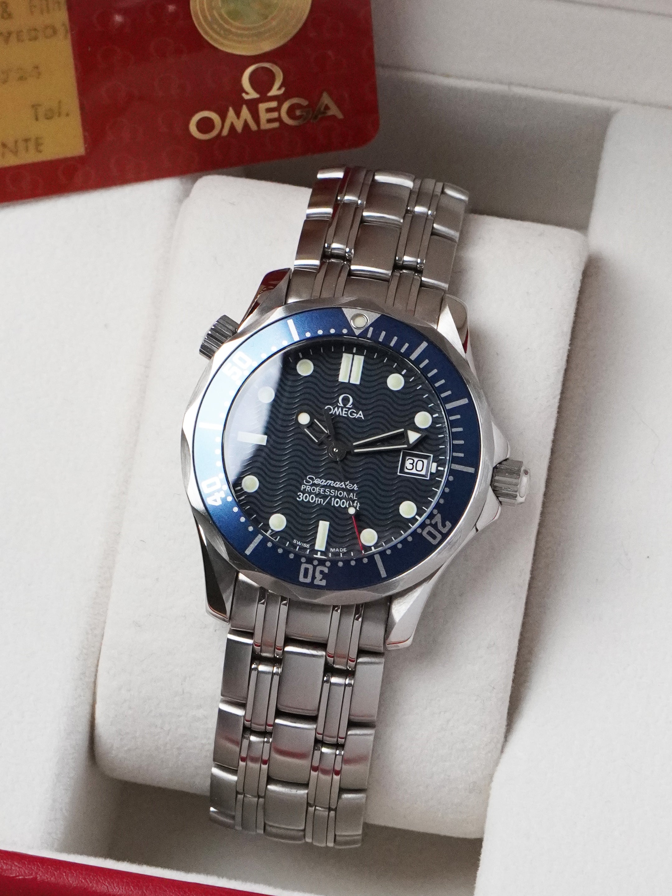 Omega Seamaster Diver 300 M "Prince William" 2561.80.00 - Stainless Steel, Blue Dial, Quartz, Full Set (1998)