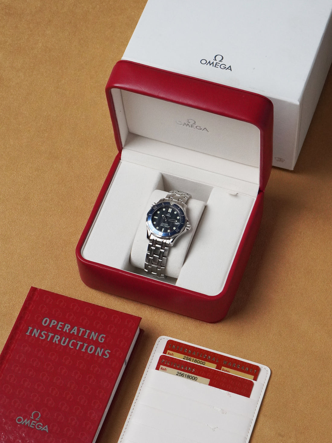 Omega Seamaster Diver 300 M "Prince William" 2561.80.00 - Stainless Steel, Blue Dial, Quartz, Full Set (1998)