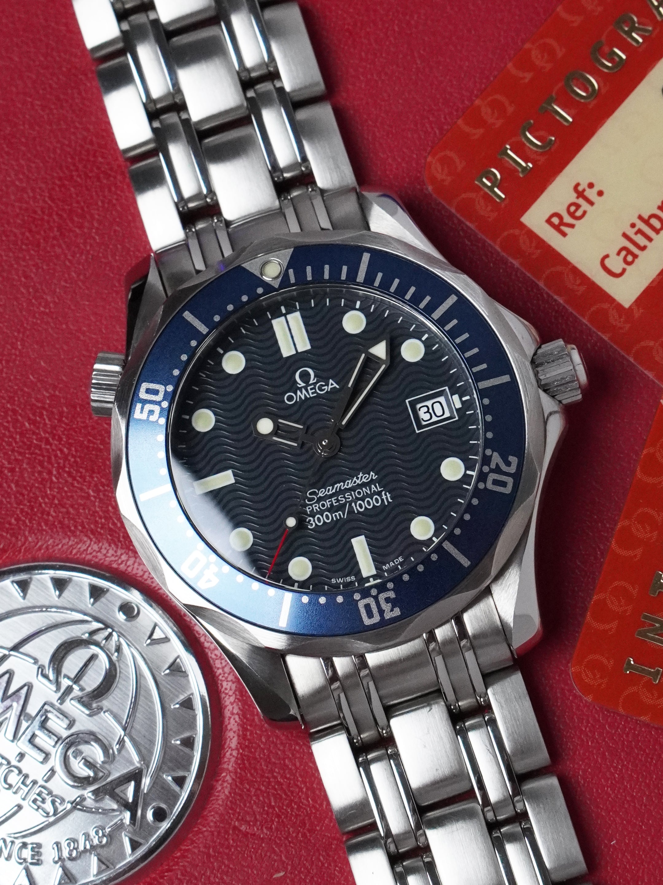 Omega Seamaster Diver 300 M "Prince William" 2561.80.00 - Stainless Steel, Blue Dial, Quartz, Full Set (1998)
