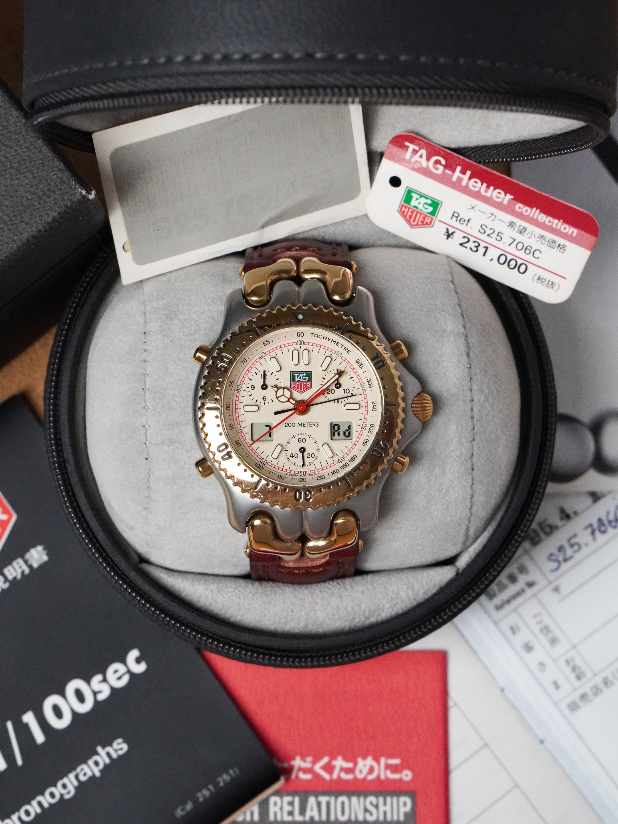 TAG Heuer S/EL Quartz Chronograph S25.706C - Ayrton Senna, Full Set (1994)