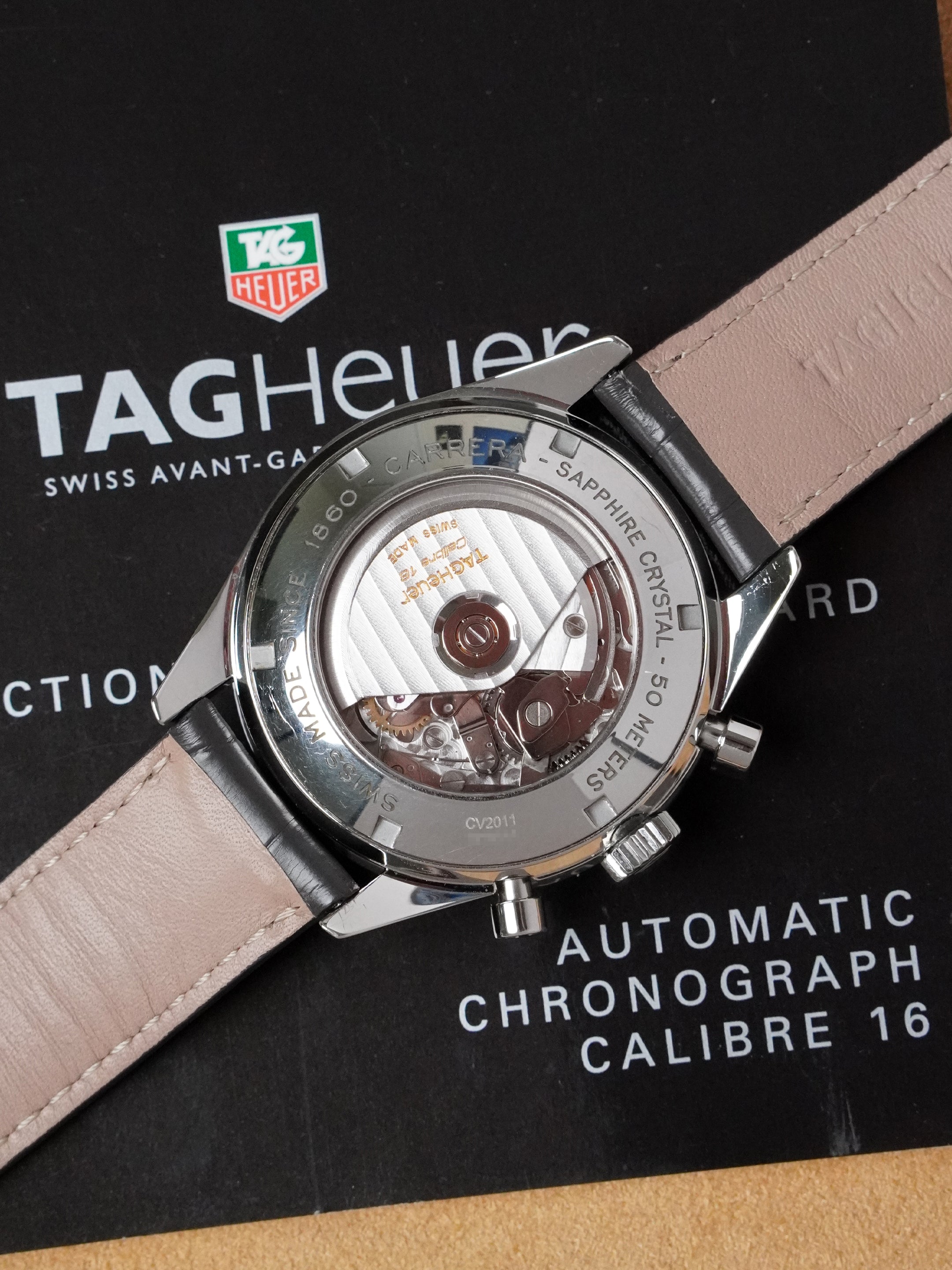 TAG Heuer Carrera Calibre 16 CV2011 - Stainless Steel, Silver Dial, Automatic, Full Set (2006)