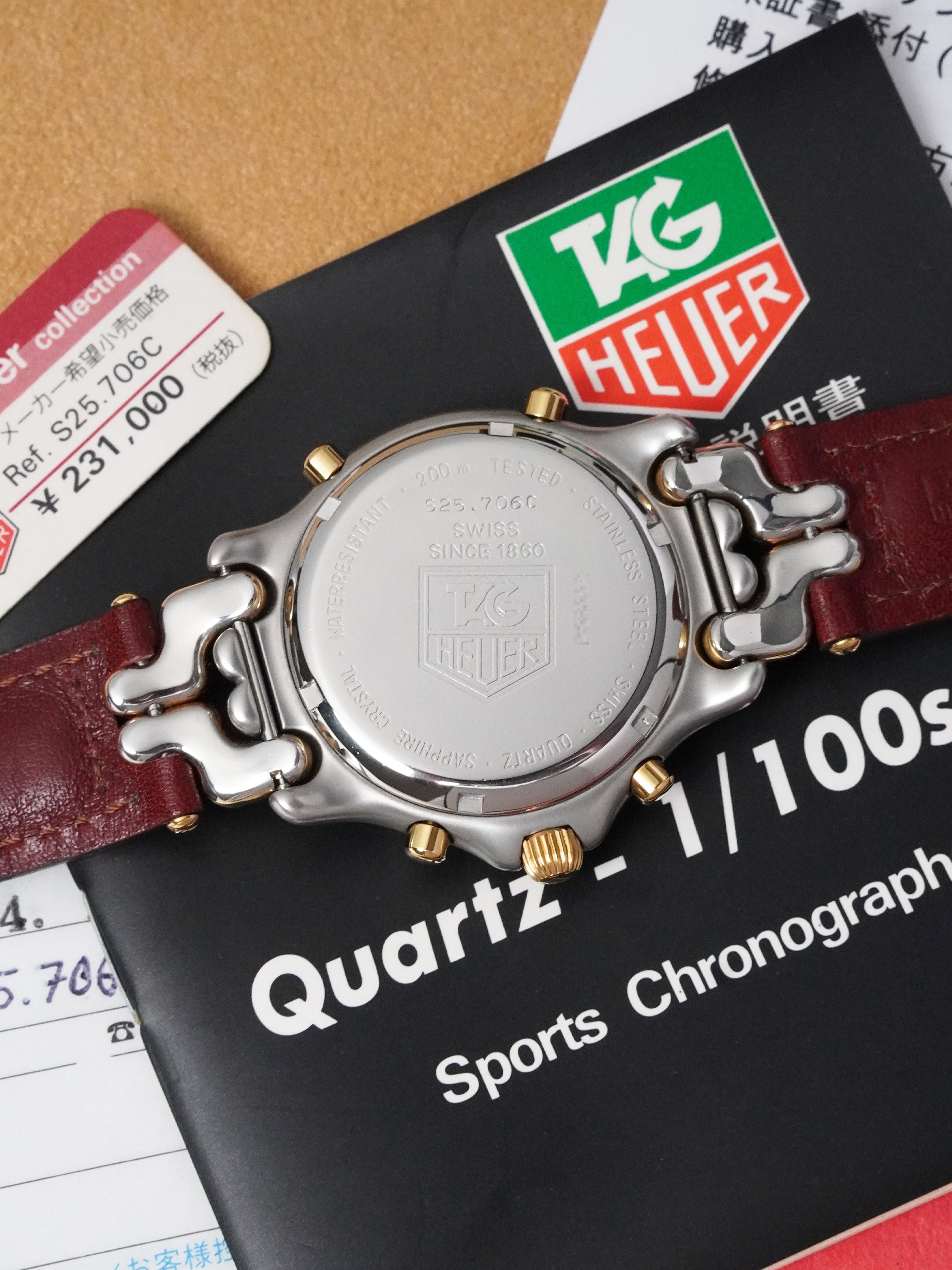 TAG Heuer S/EL Quartz Chronograph S25.706C - Ayrton Senna, Full Set (1994)