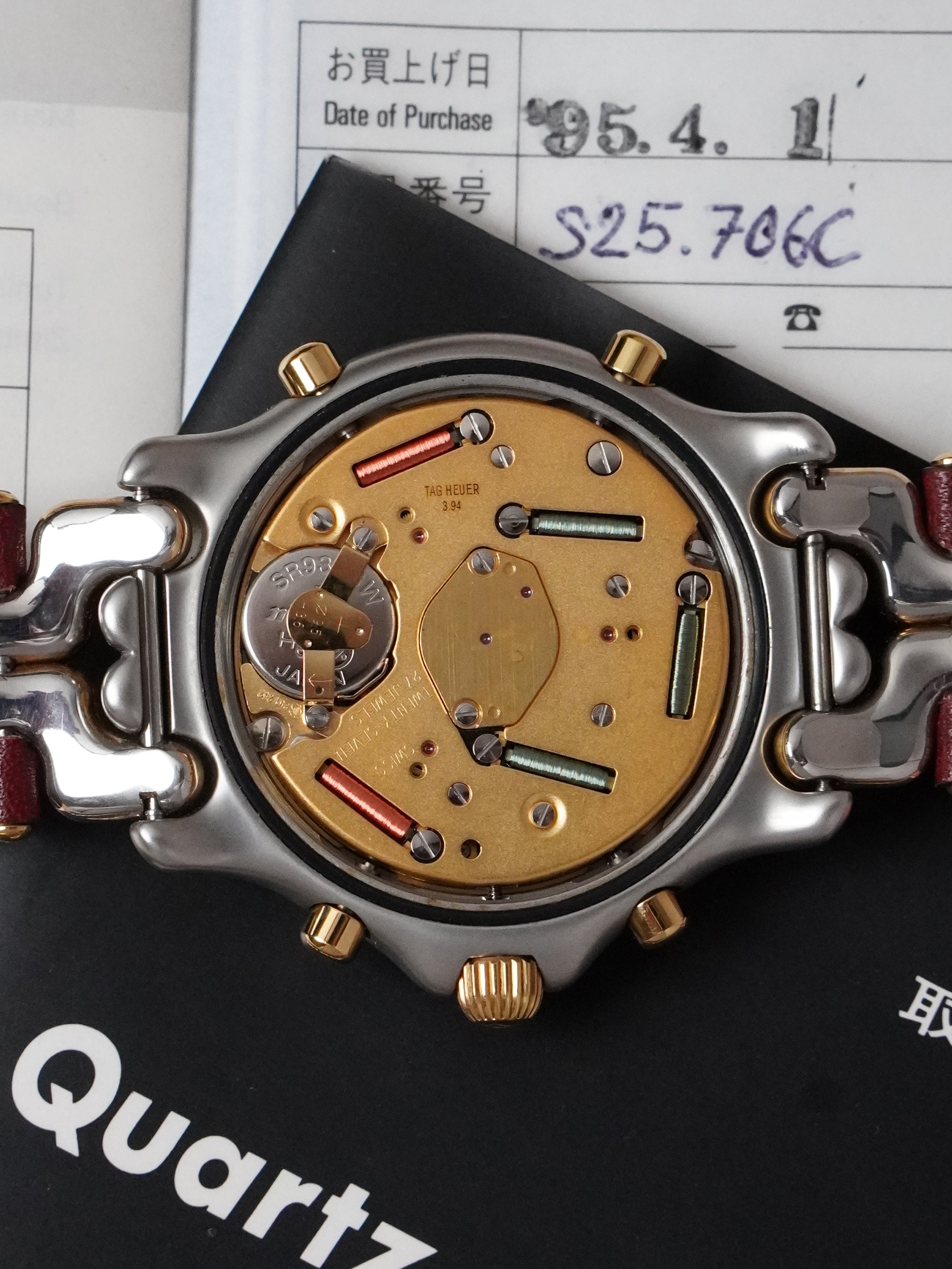TAG Heuer S/EL Quartz Chronograph S25.706C - Ayrton Senna, Full Set (1994)