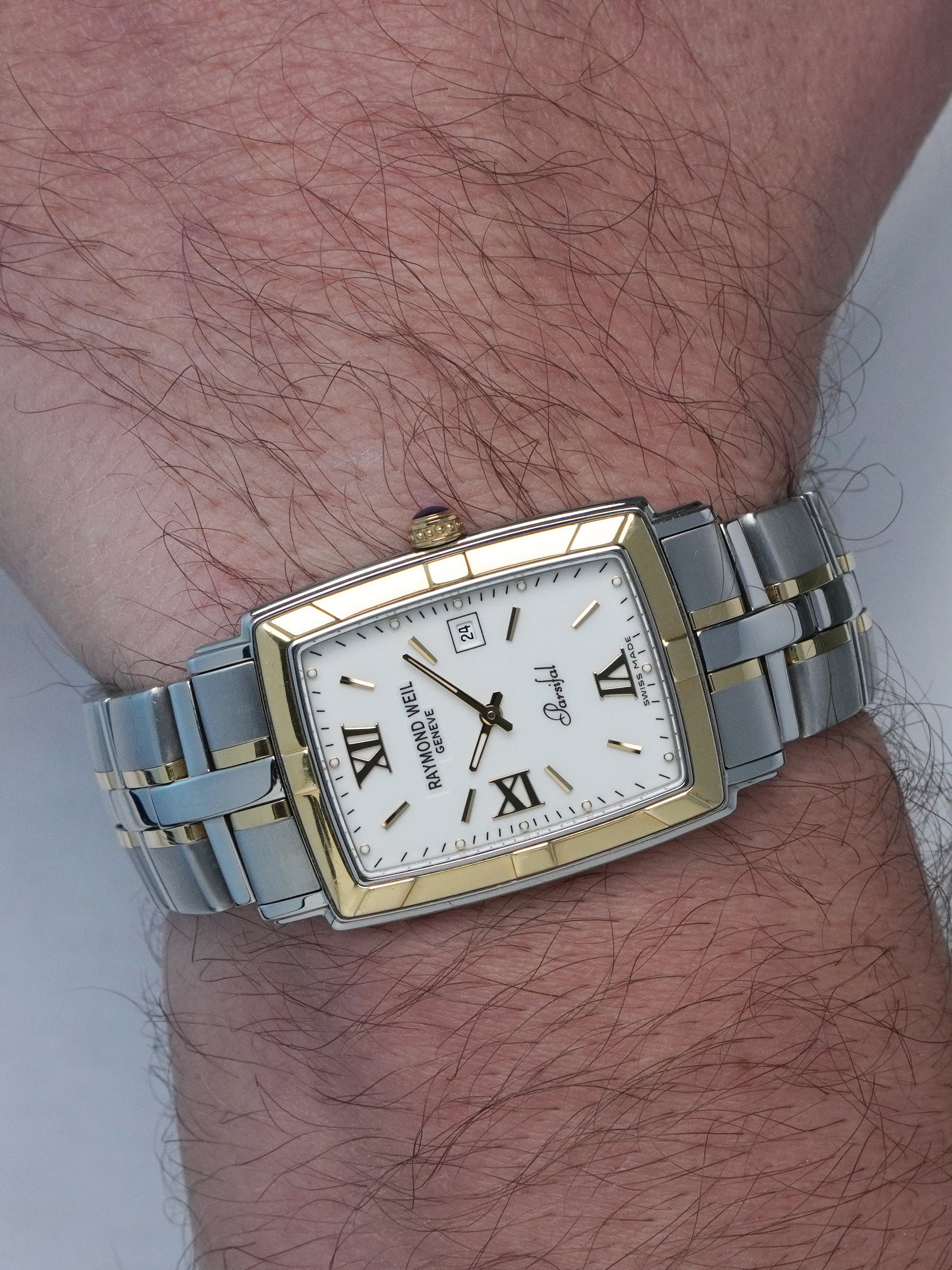Raymond Weil Parsifal 9340-STG-00307 - SS/YG, White Dial, Quartz, Full Set (2010)