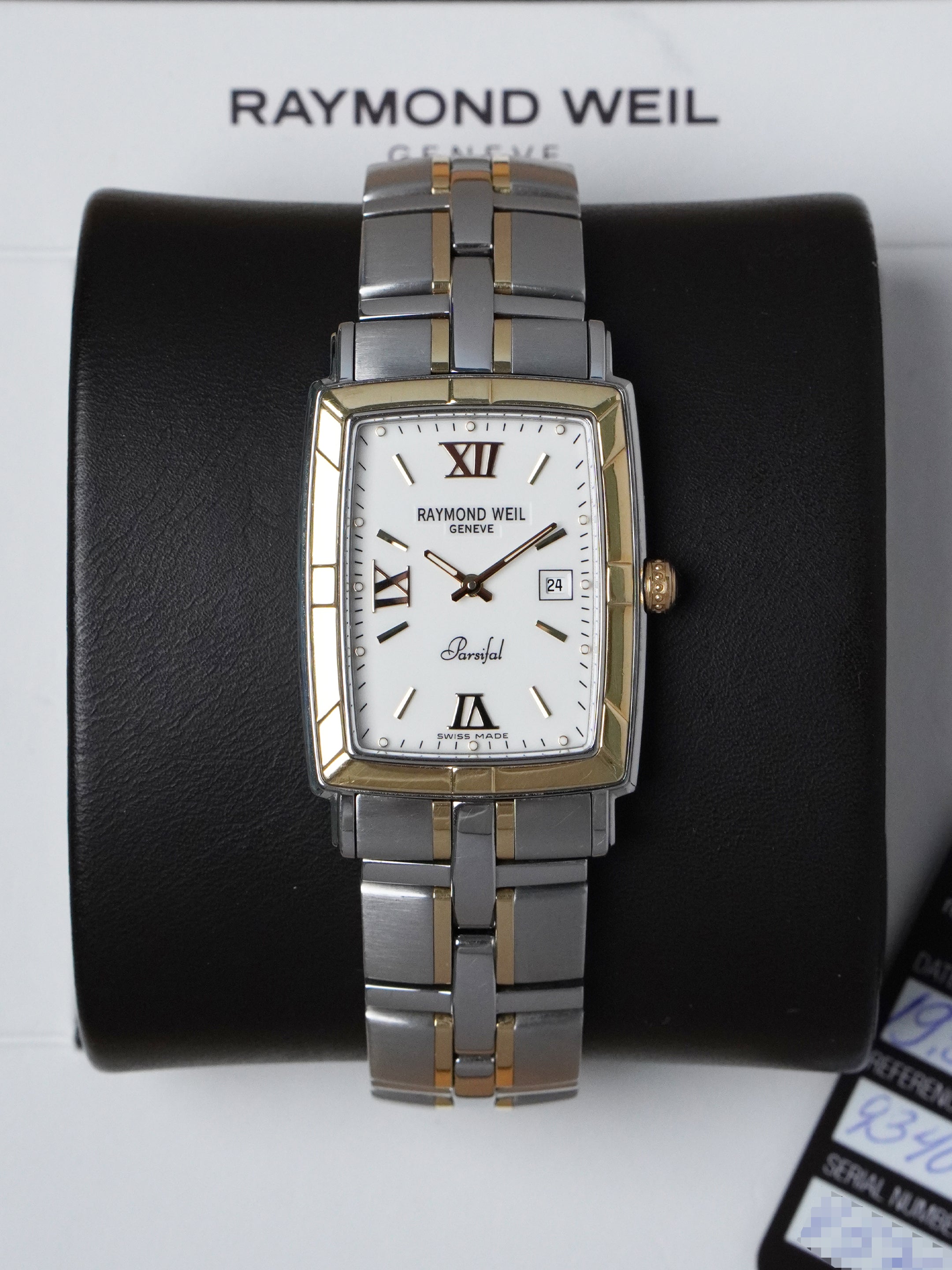 Raymond Weil Parsifal 9340-STG-00307 - SS/YG, White Dial, Quartz, Full Set (2010)