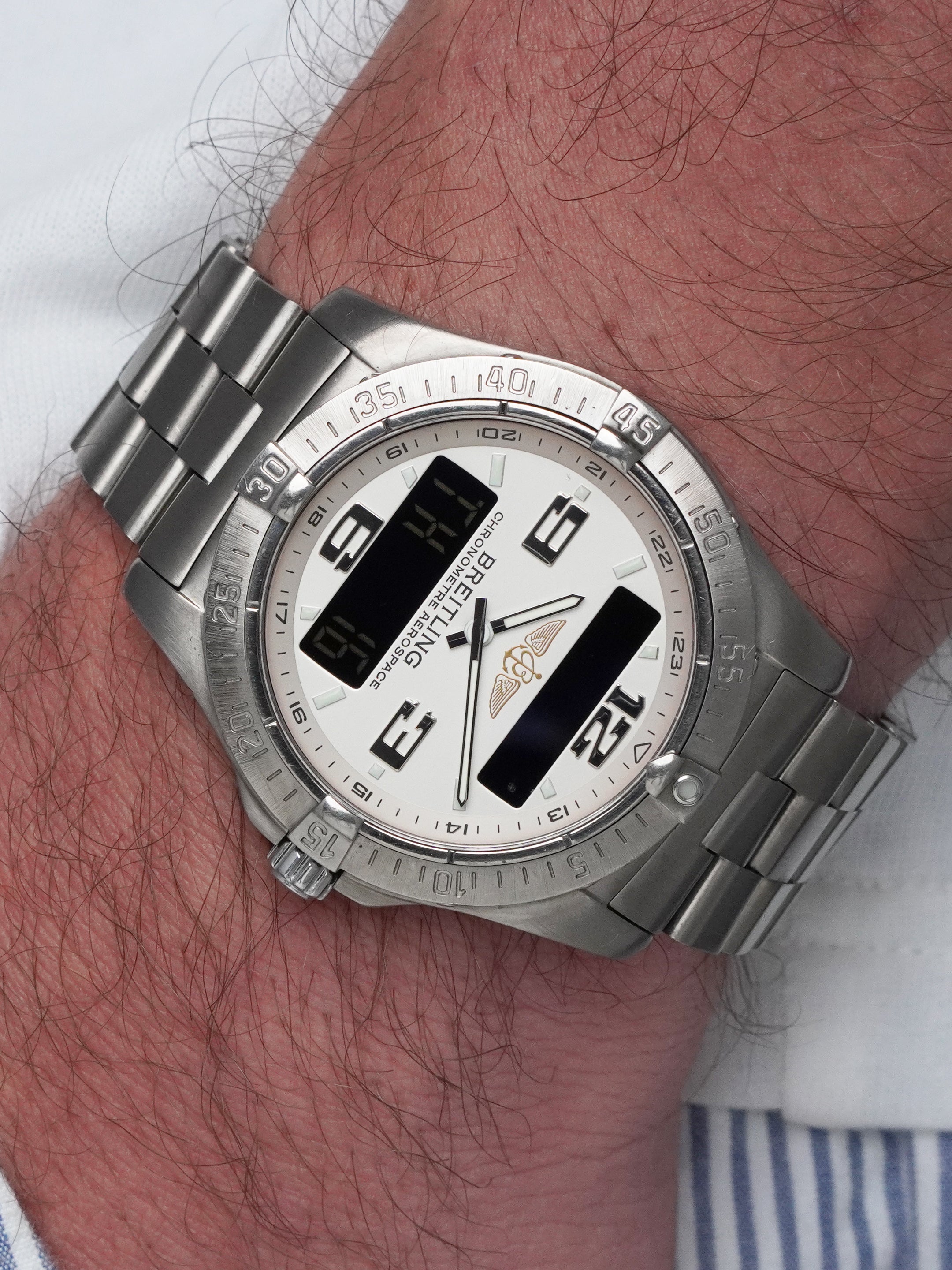 Breitling Aerospace Avantage E79362 - Titanium, White Dial, Quartz, Full Set (2007)