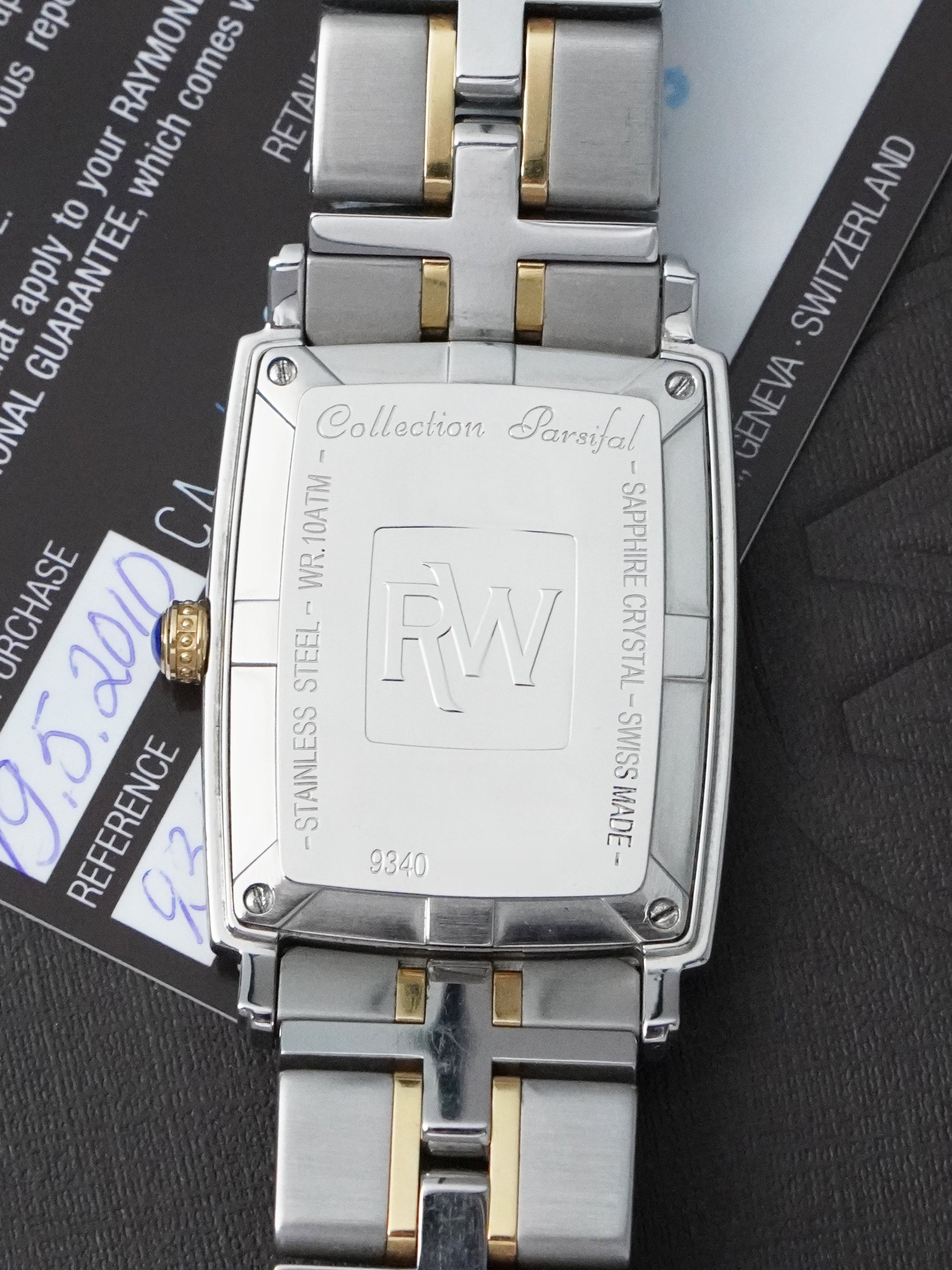 Raymond Weil Parsifal 9340-STG-00307 - SS/YG, White Dial, Quartz, Full Set (2010)