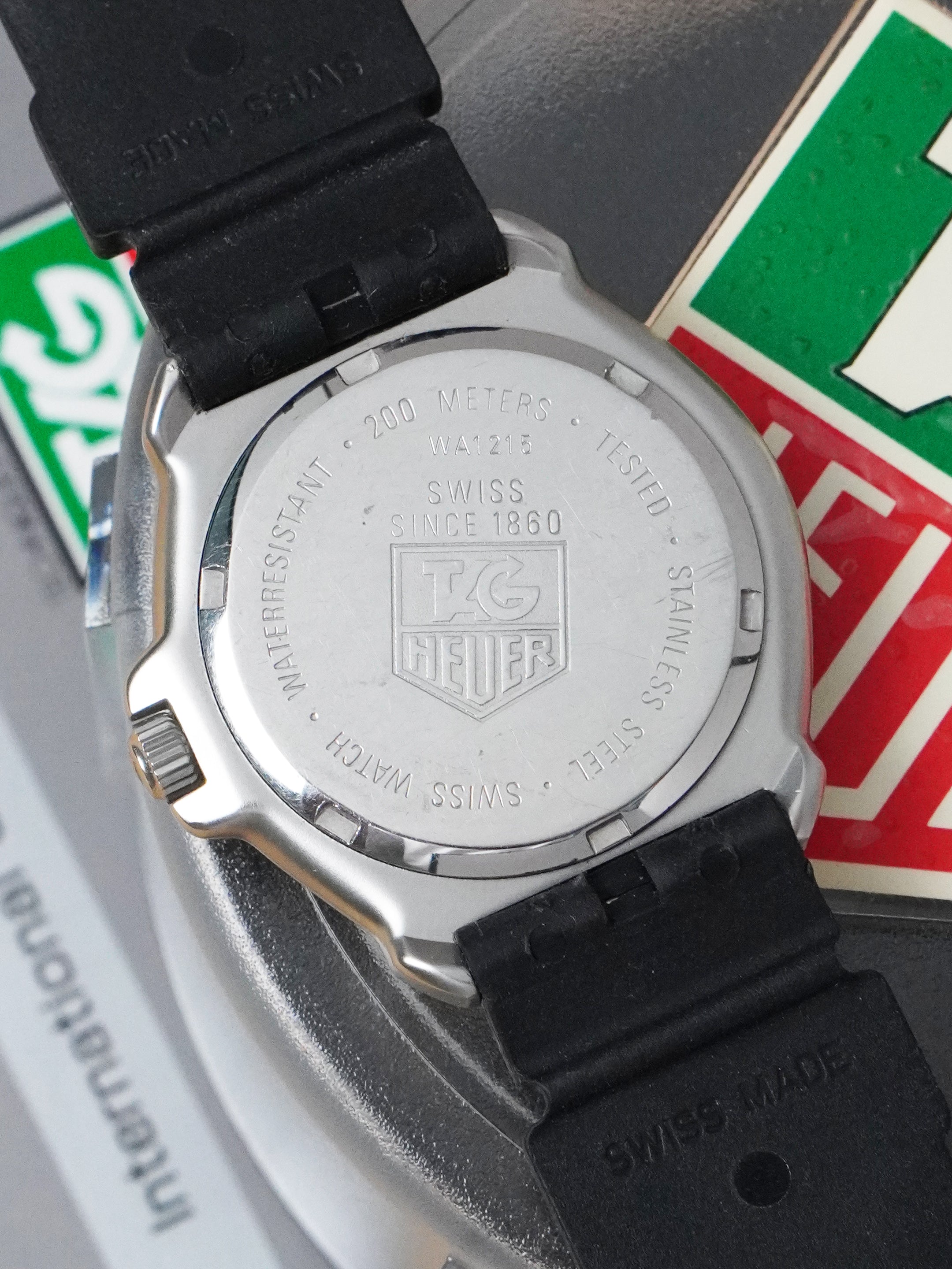 TAG Heuer Formula 1 Quartz WA1215 - Stainless Steel, Black Dial, Quartz, Full Set (1992)