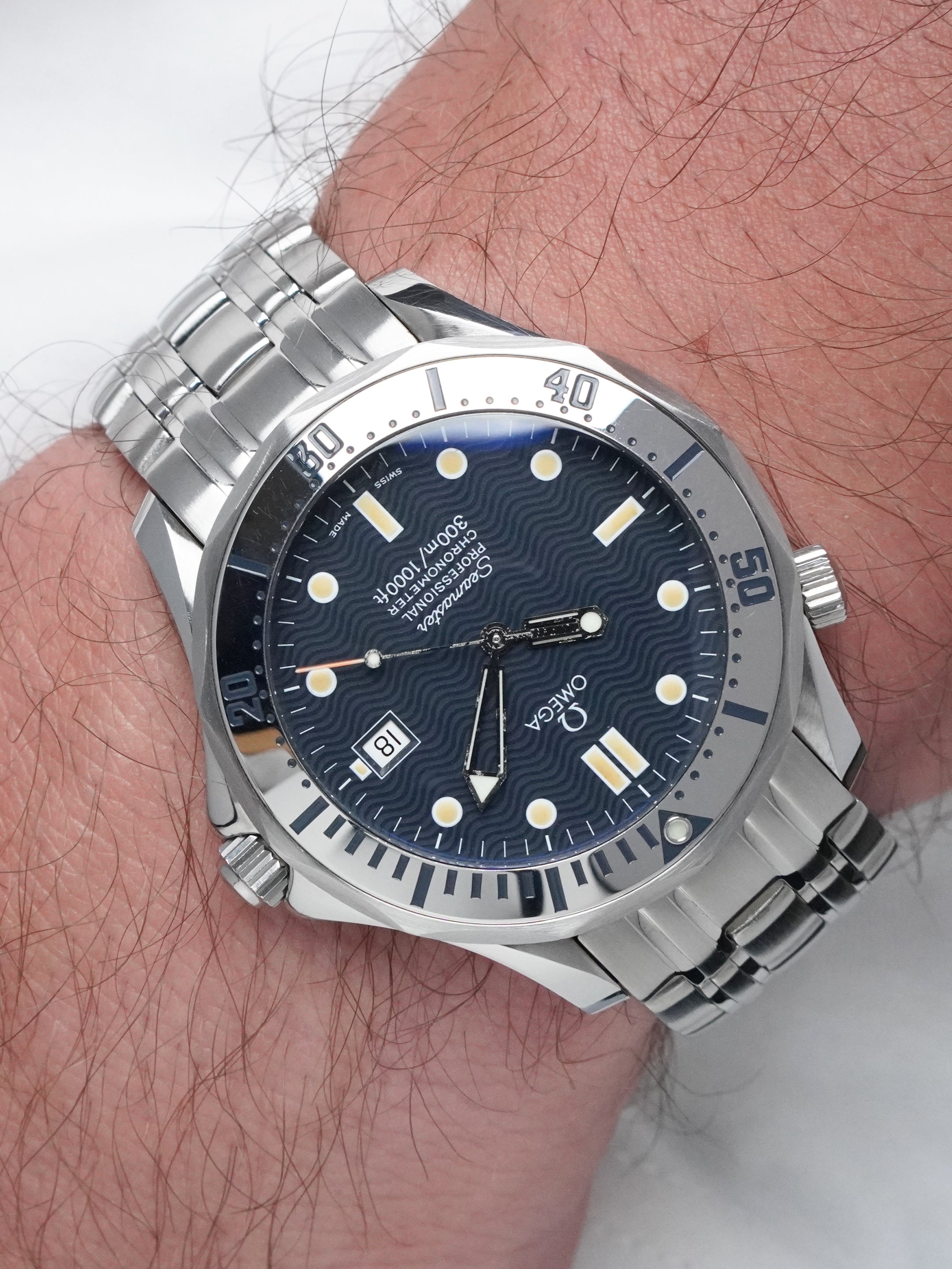 Omega Seamaster Diver 300M 168.1503 - Stainless Steel, Blue Dial, Automatic, Full Set (1993)