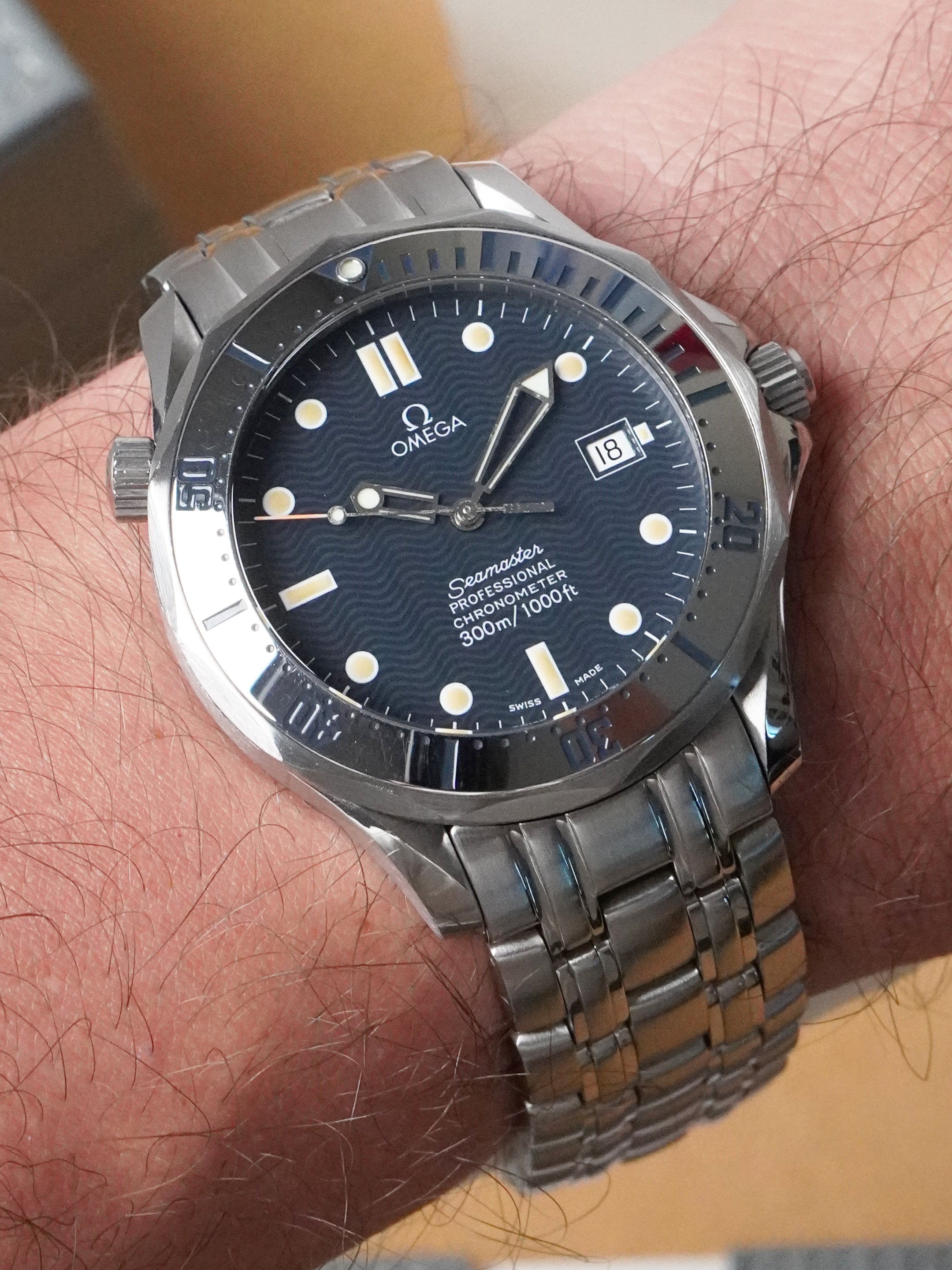 Omega Seamaster Diver 300M 168.1503 - Stainless Steel, Blue Dial, Automatic, Full Set (1993)