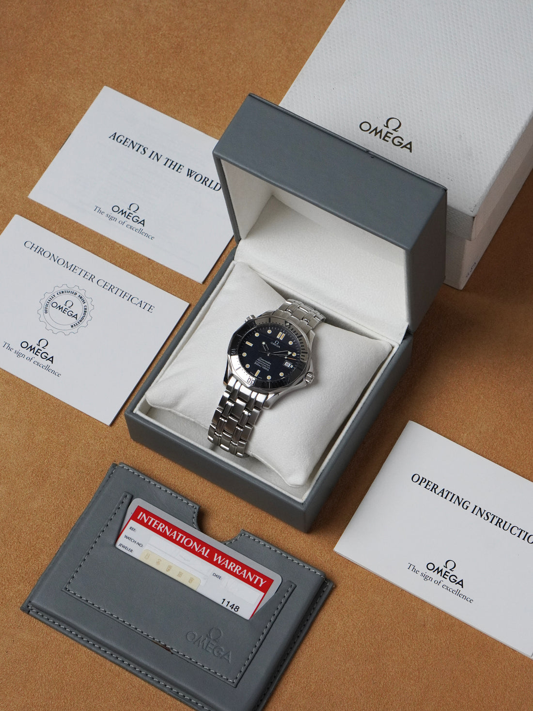 Omega Seamaster Diver 300M 168.1503 - Stainless Steel, Blue Dial, Automatic, Full Set (1993)