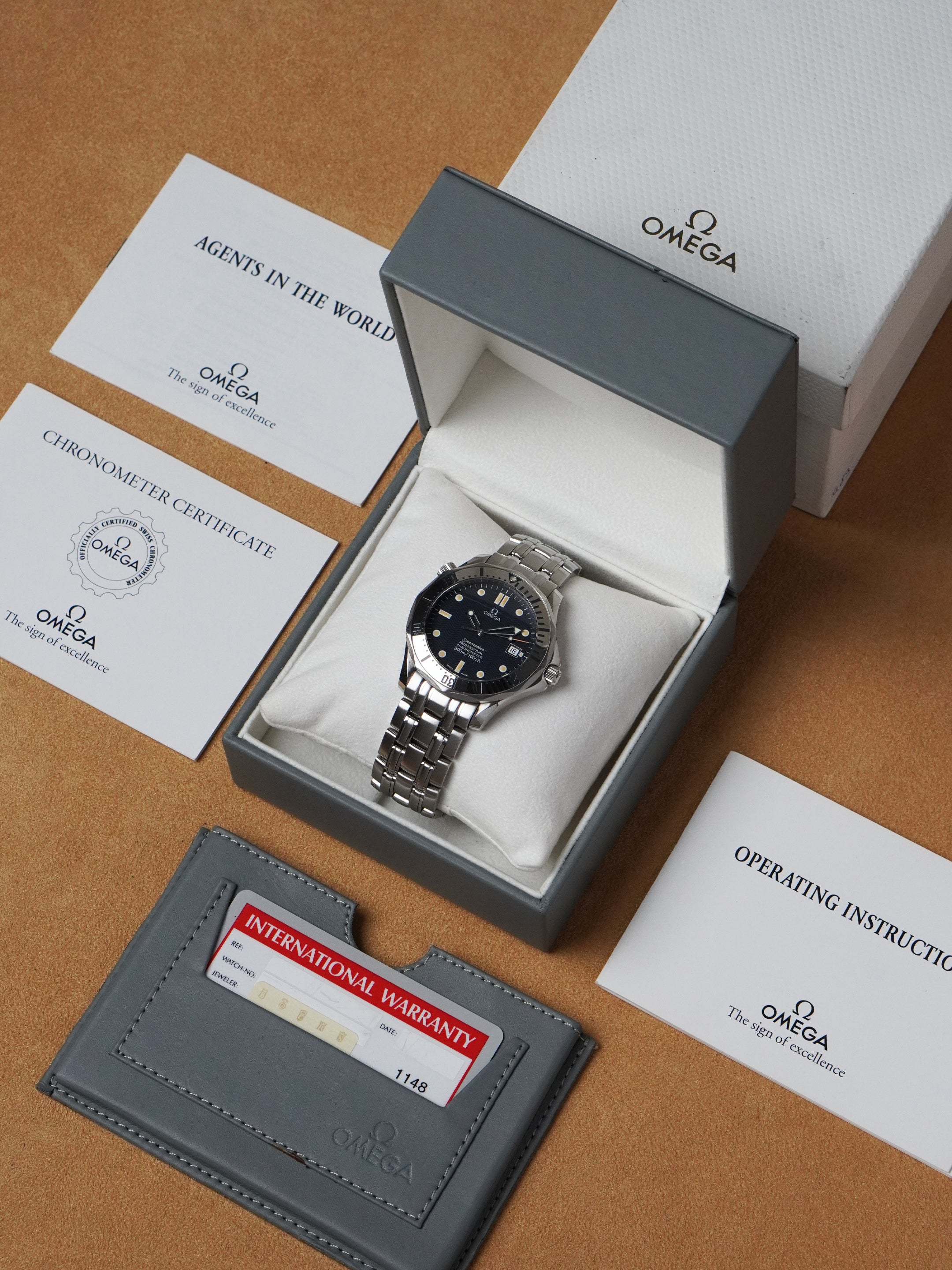 Omega Seamaster Diver 300M 168.1503 - Stainless Steel, Blue Dial, Automatic, Full Set (1993)