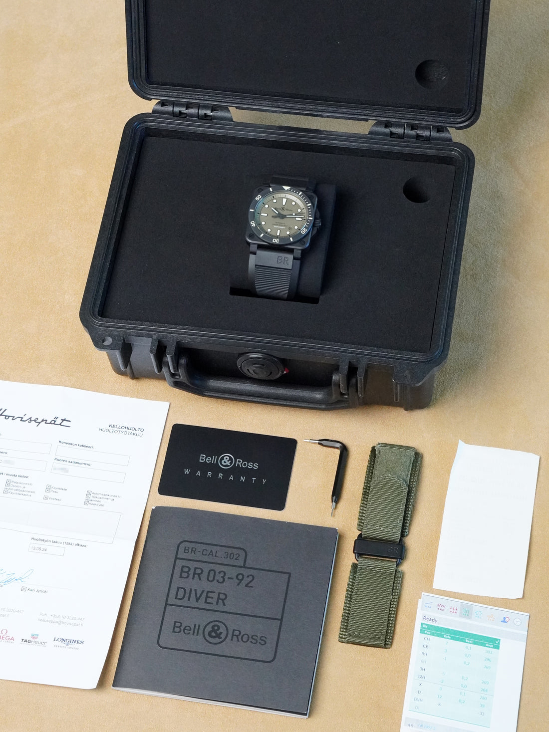 Bell & Ross BR 03-92 Diver Military BR0392-D-KA-CE/SRB - Limited Edition, Ceramic, Full Set (2022)
