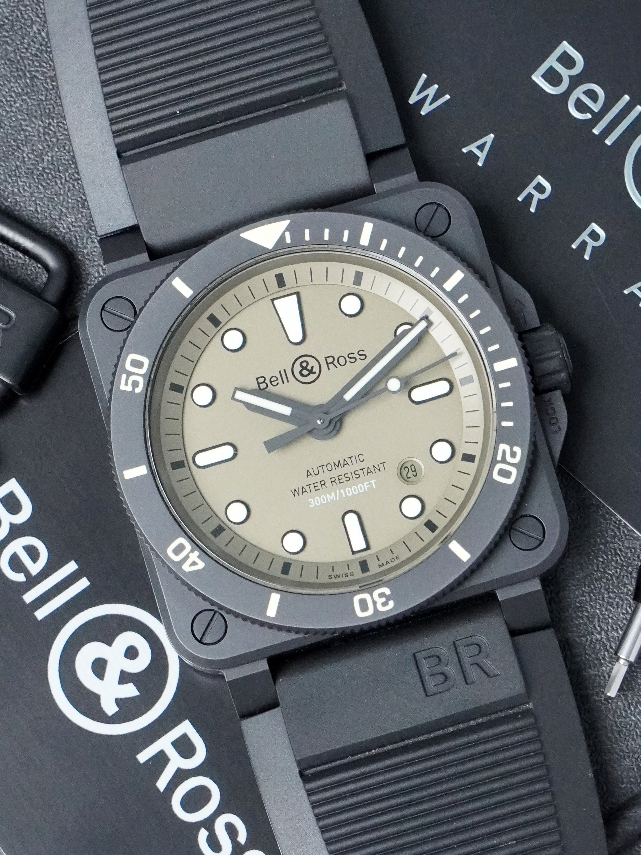 Bell & Ross BR 03-92 Diver Military BR0392-D-KA-CE/SRB - Limited Edition, Ceramic, Full Set (2022)
