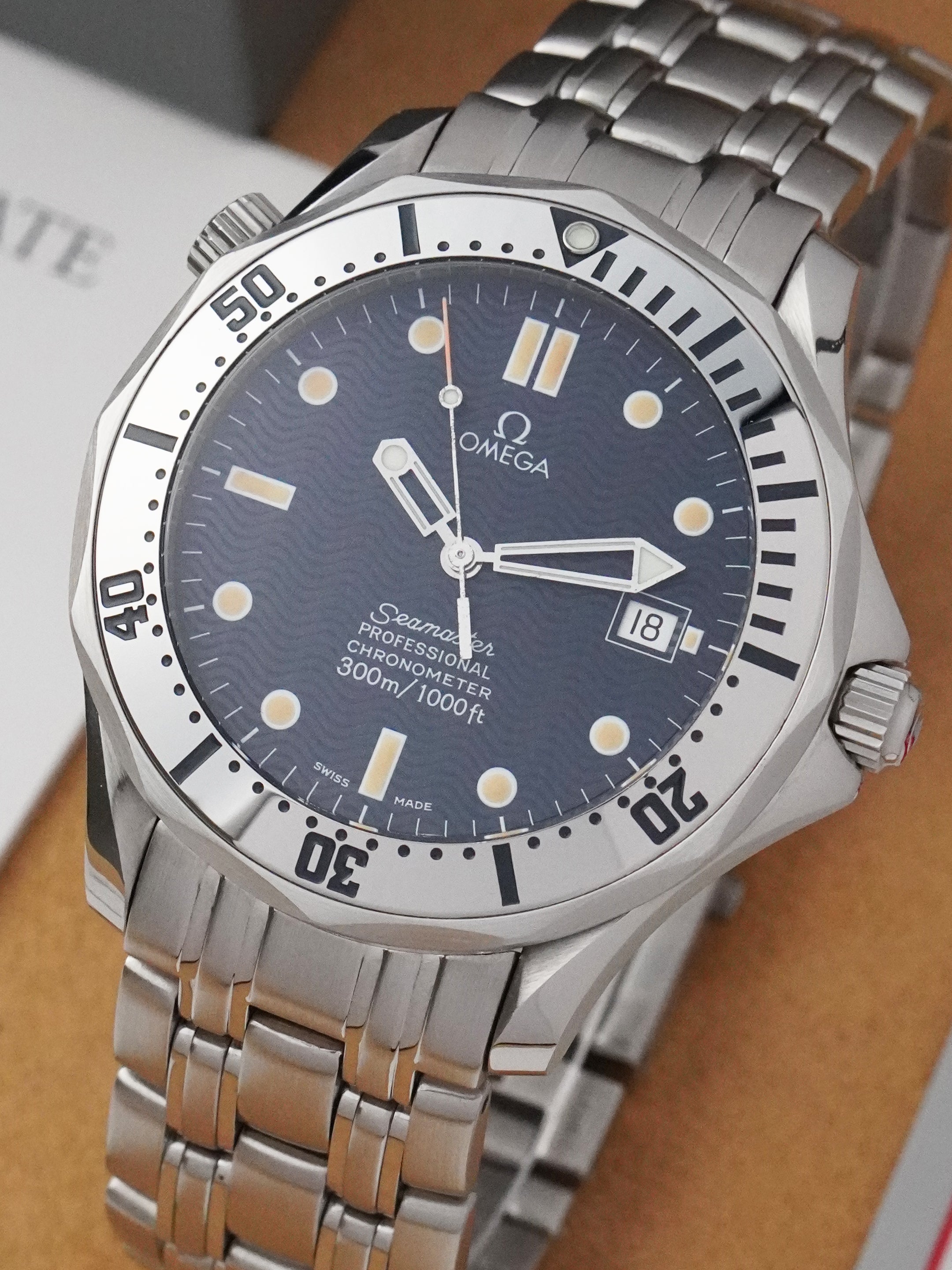 Omega Seamaster Diver 300M 168.1503 - Stainless Steel, Blue Dial, Automatic, Full Set (1993)