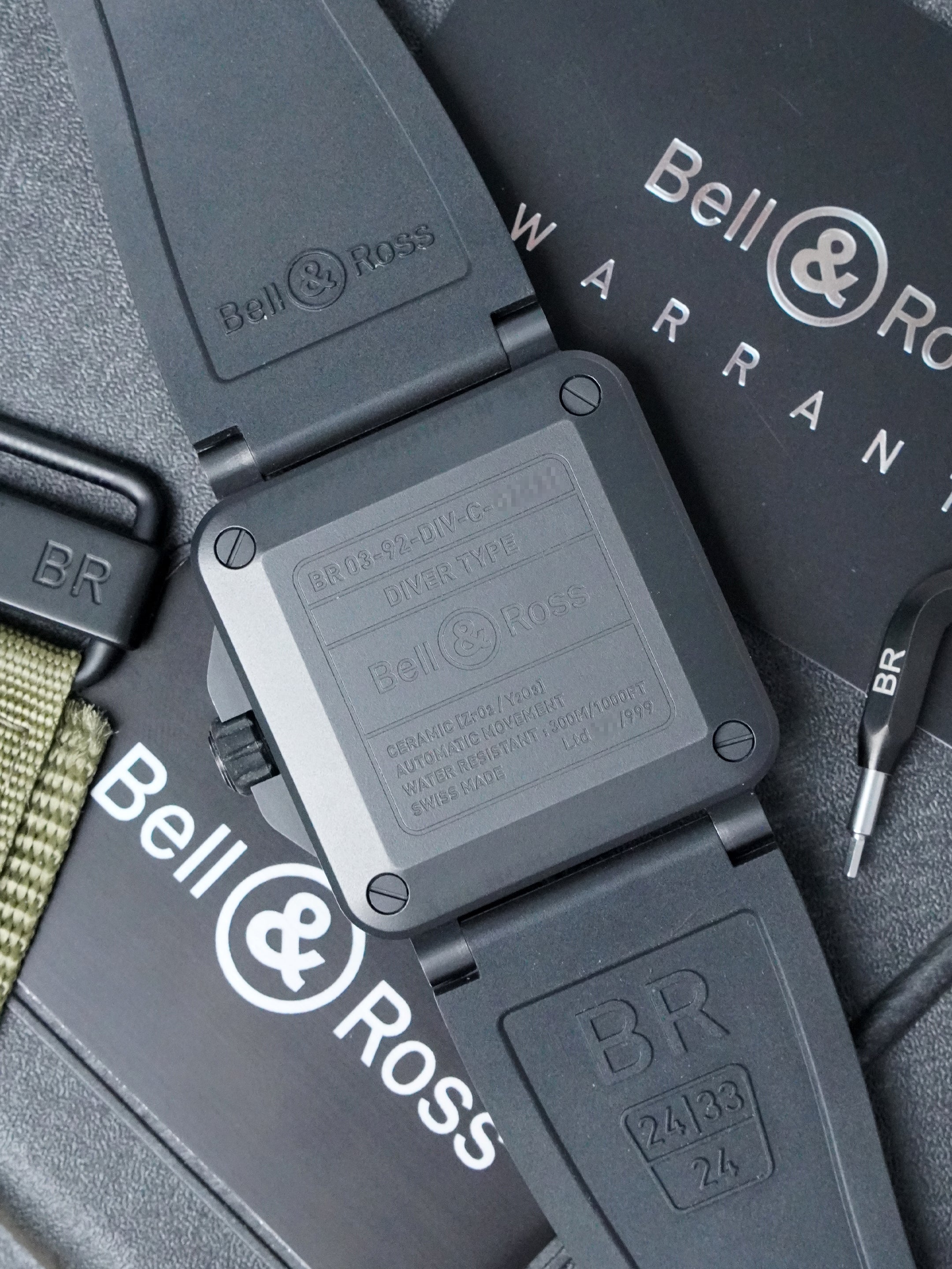 Bell & Ross BR 03-92 Diver Military BR0392-D-KA-CE/SRB - Limited Edition, Ceramic, Full Set (2022)
