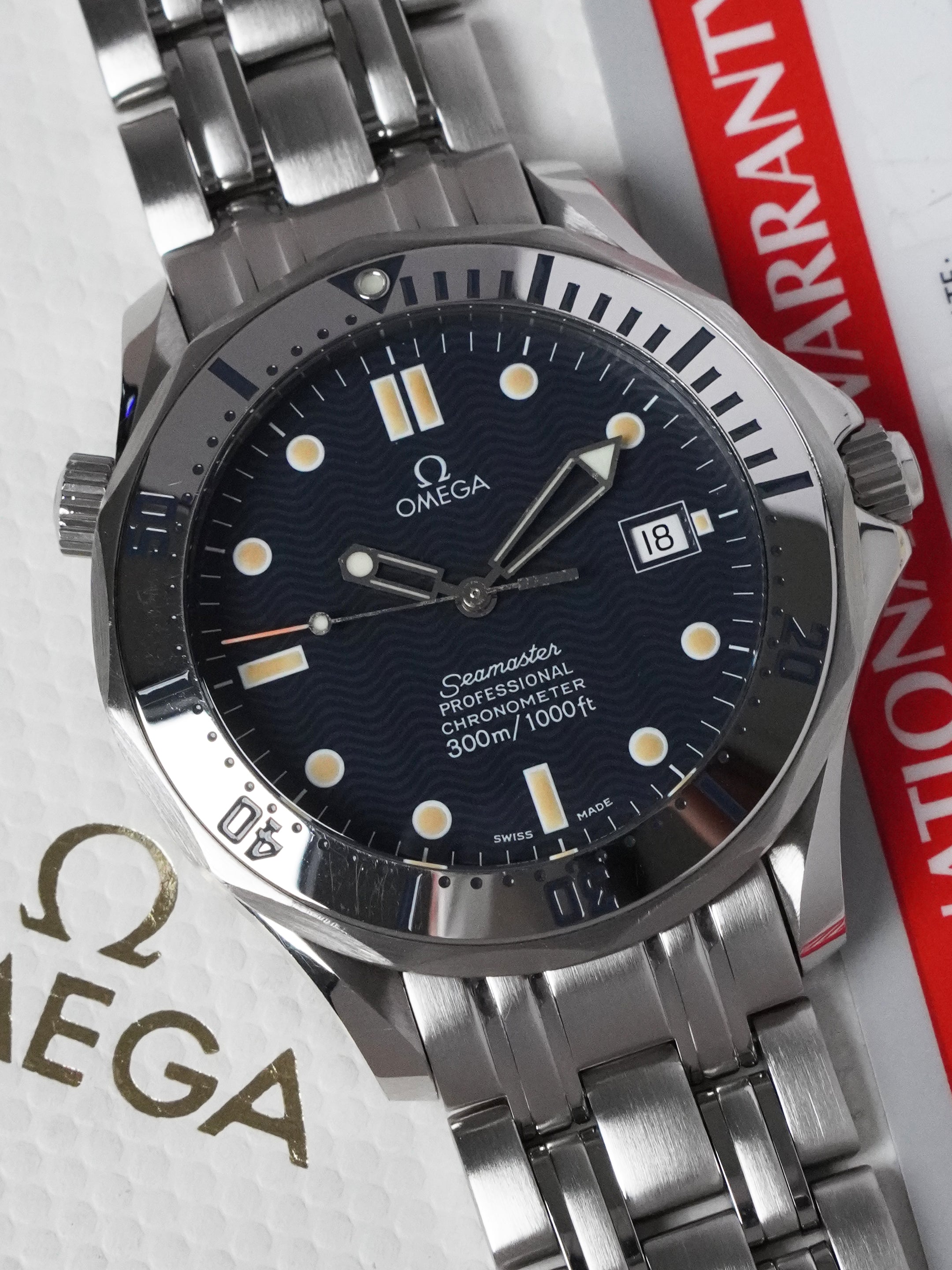 Omega Seamaster Diver 300M 168.1503 - Stainless Steel, Blue Dial, Automatic, Full Set (1993)