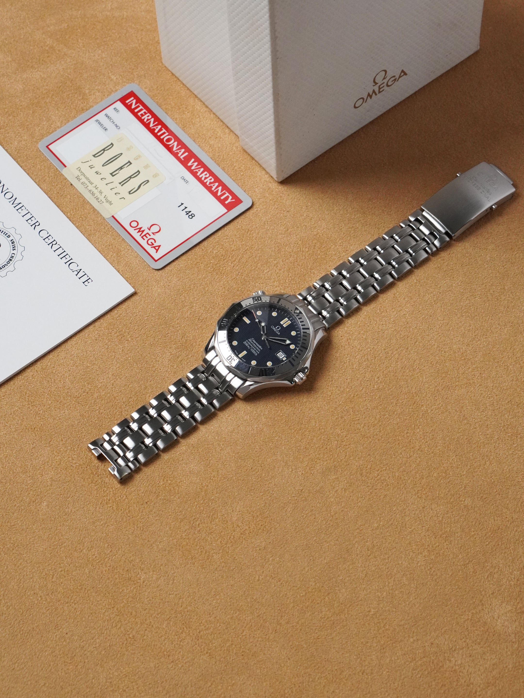 Omega Seamaster Diver 300M 168.1503 - Stainless Steel, Blue Dial, Automatic, Full Set (1993)