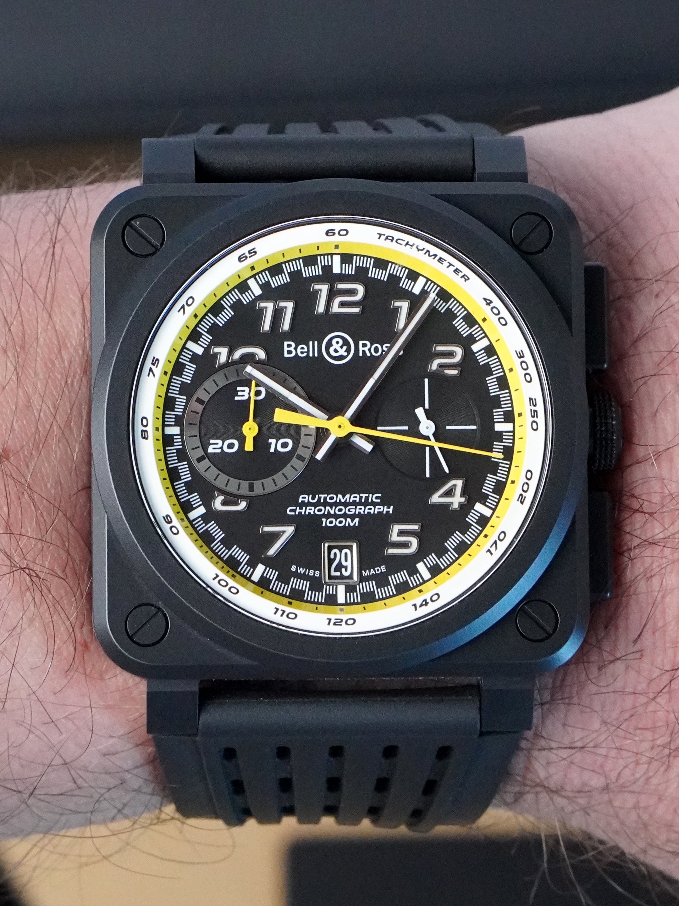 Bell & Ross BR 03-94 Chronographe Renault F1 Team BR0394-RS20/SRB - Ceramic, Full Set (2022)