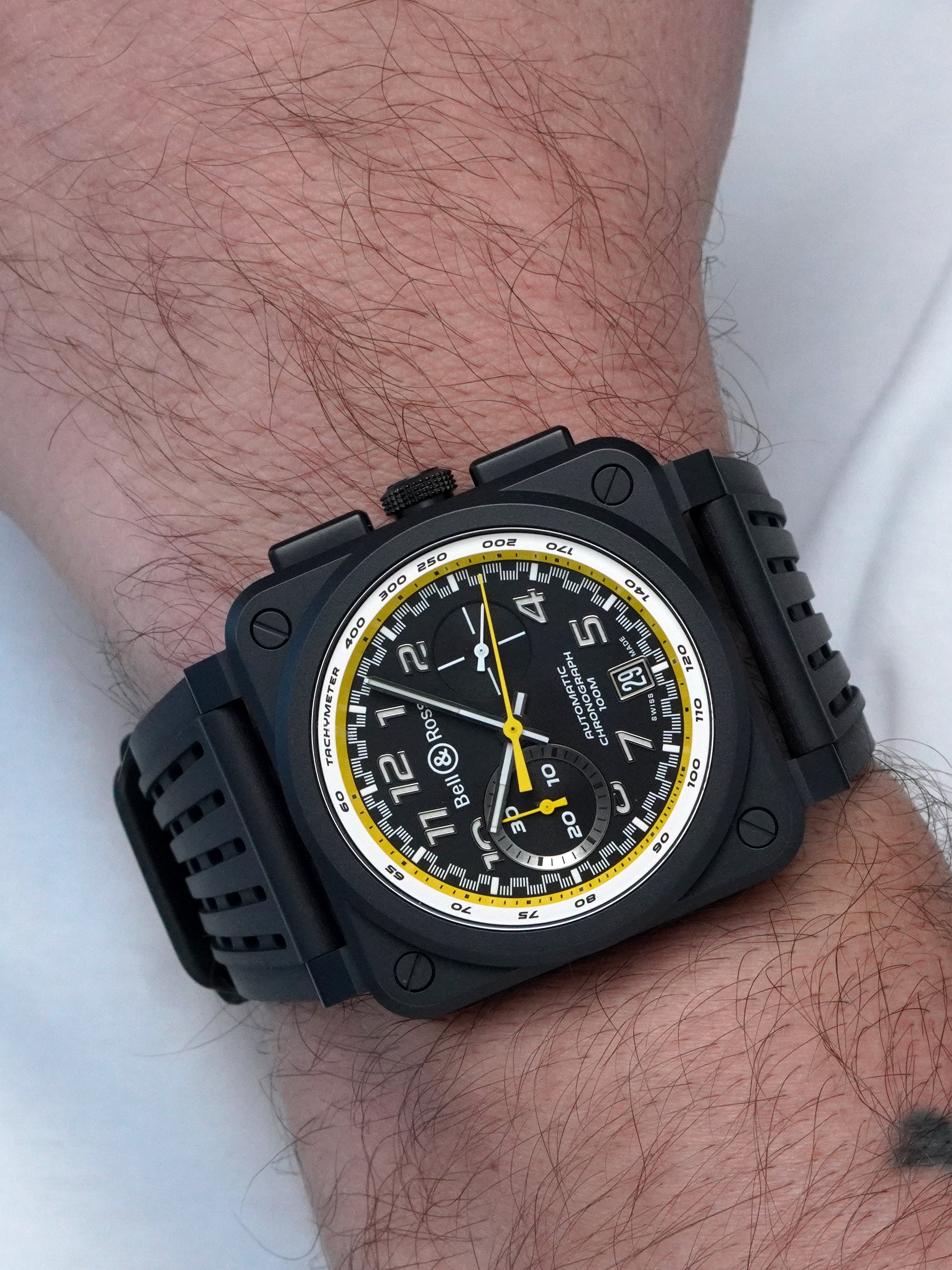 Bell & Ross BR 03-94 Chronographe Renault F1 Team BR0394-RS20/SRB - Ceramic, Full Set (2022)