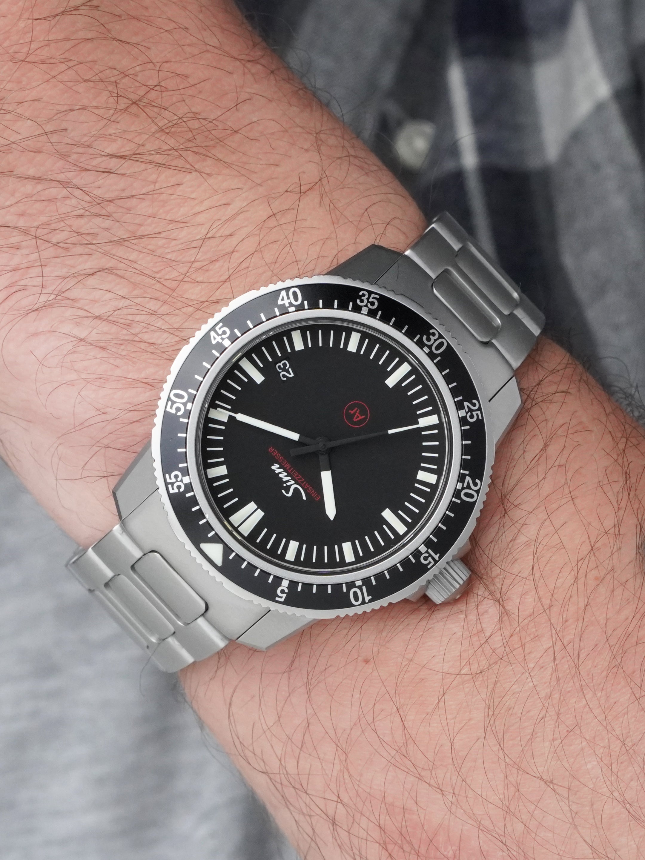 Sinn EZM 3F - Stainless Steel, Black Dial, Automatic, Full Set (2018)