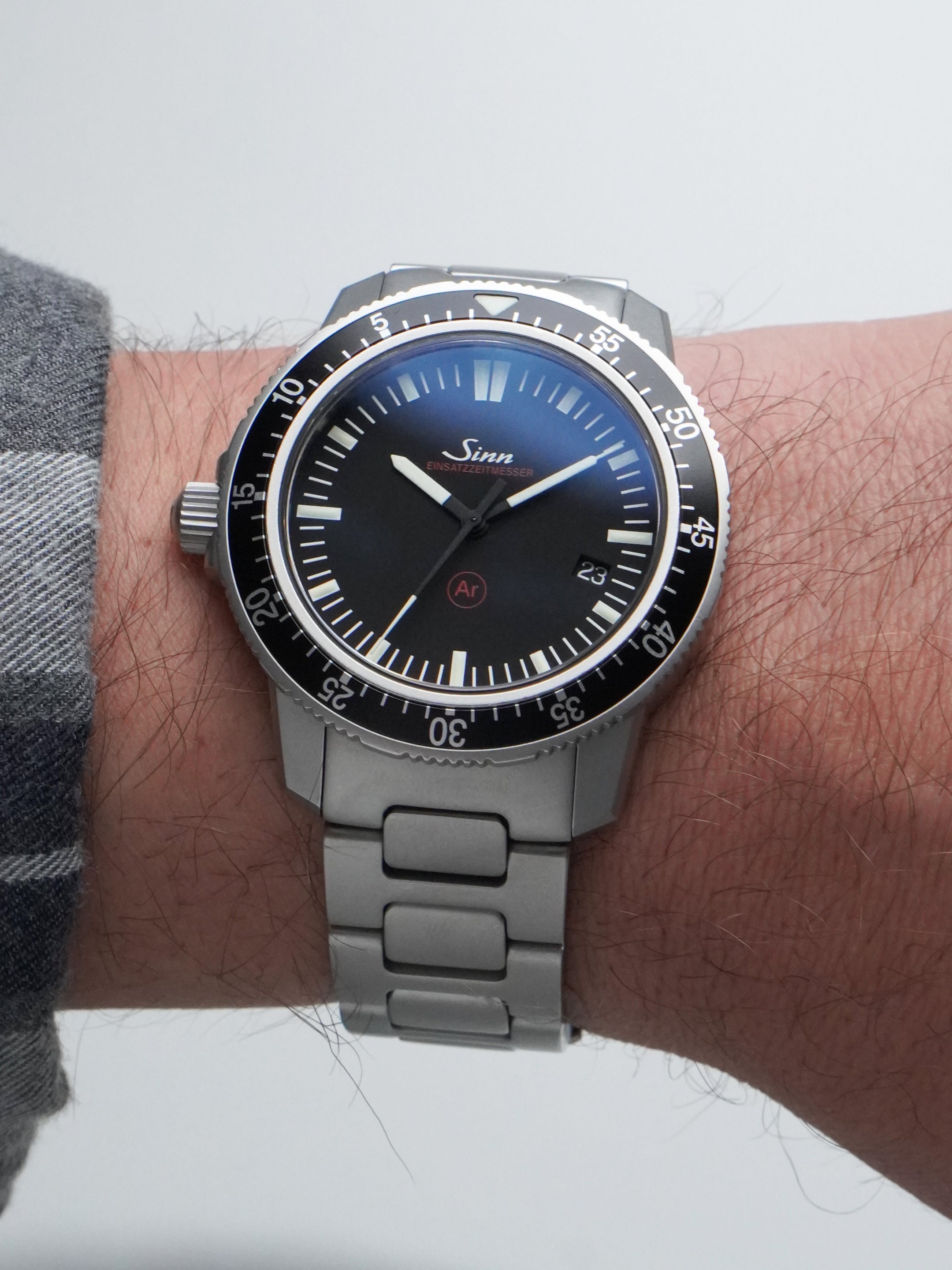 Sinn EZM 3F - Stainless Steel, Black Dial, Automatic, Full Set (2018)