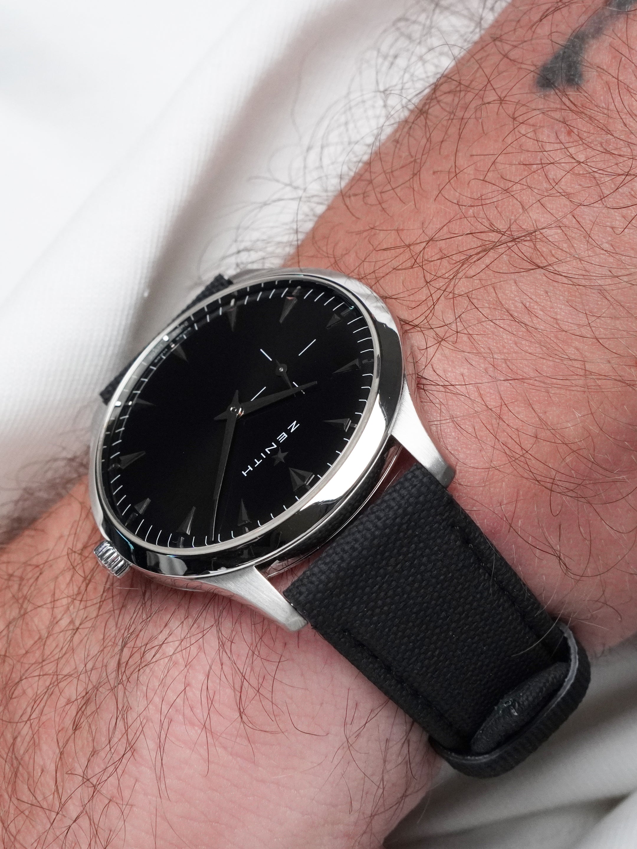 Zenith Elite Ultra Thin 03.2010.681/21.C493 - Stainless Steel, Black Dial, Automatic, Box (2012*)