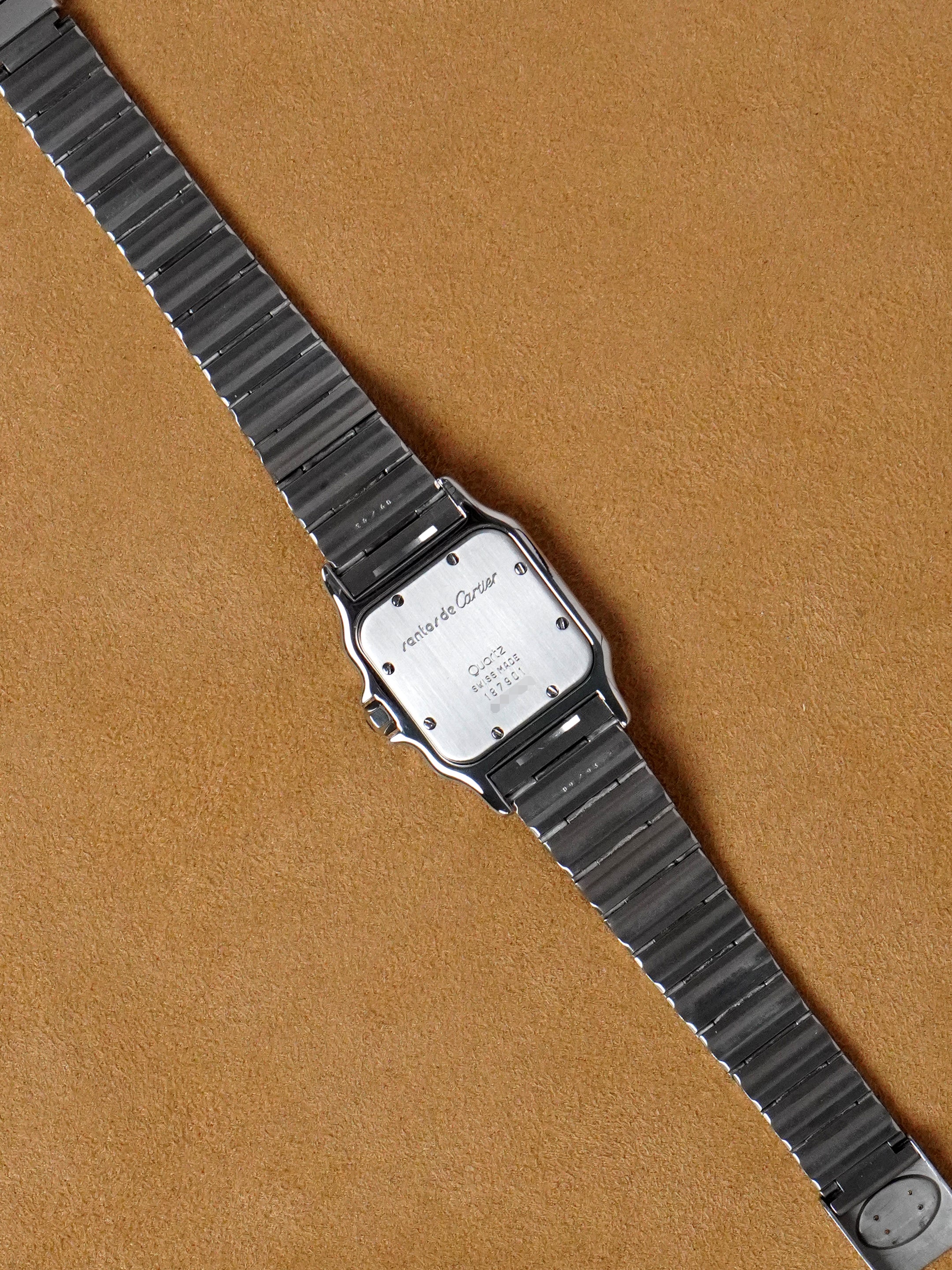 Cartier Santos Galbée 187901 - Steel/Gold, Tropical Dial, Quartz, Full Set (1993)