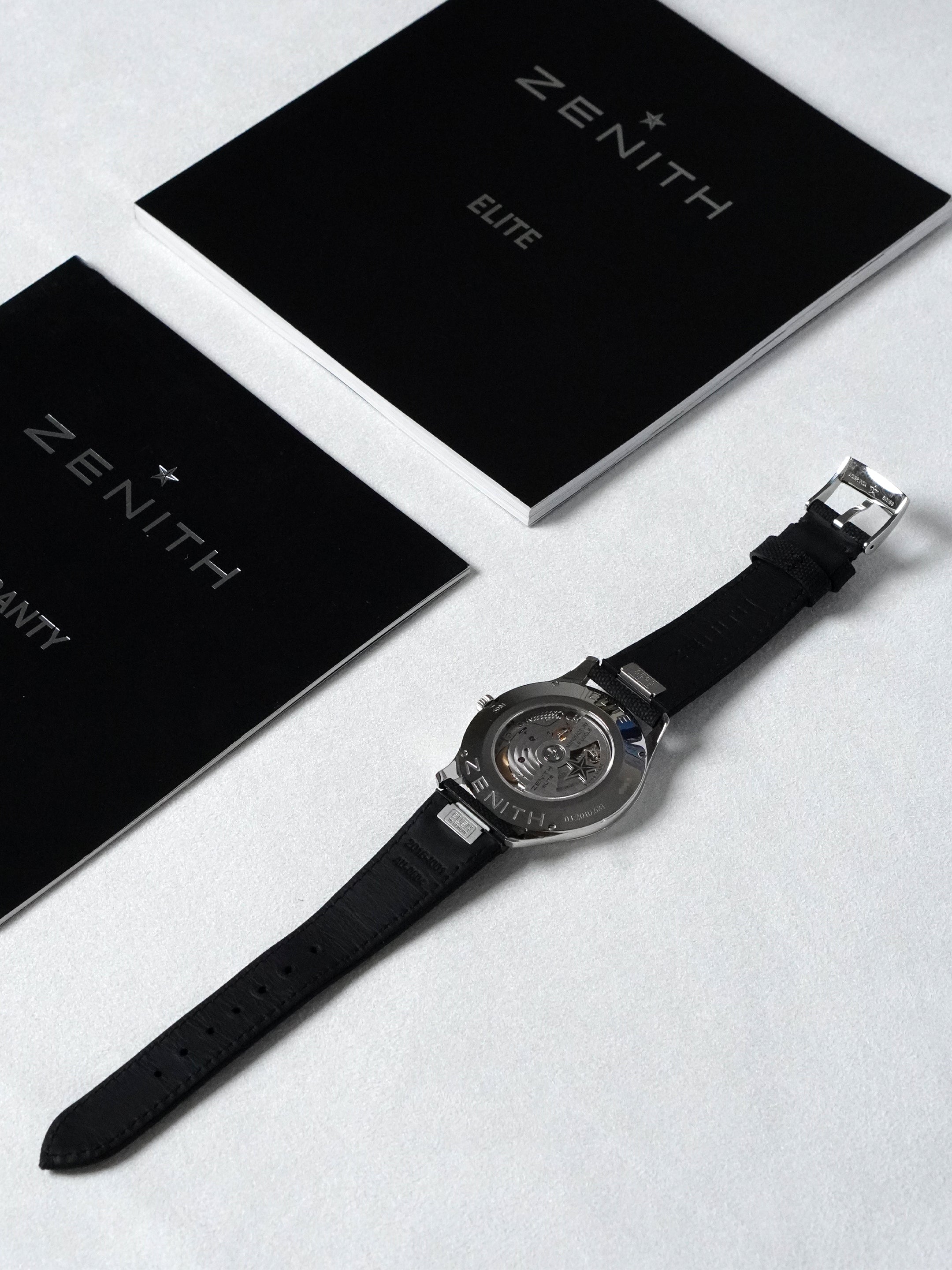 Zenith Elite Ultra Thin 03.2010.681/21.C493 - Stainless Steel, Black Dial, Automatic, Box (2012*)