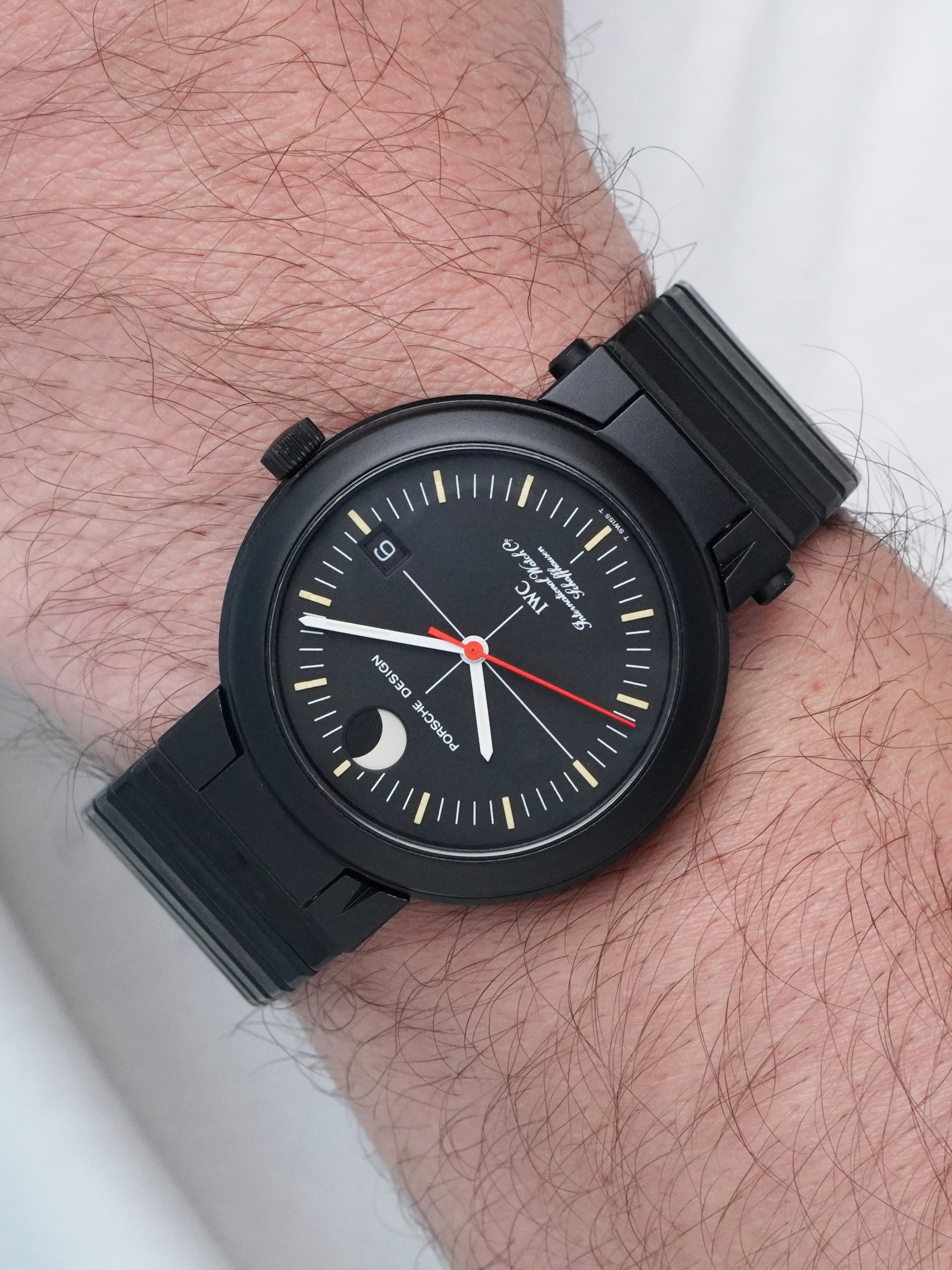 IWC Porsche Design Compass Moon Phases 3551 - Aluminum, Automatic, Full Set (1990)