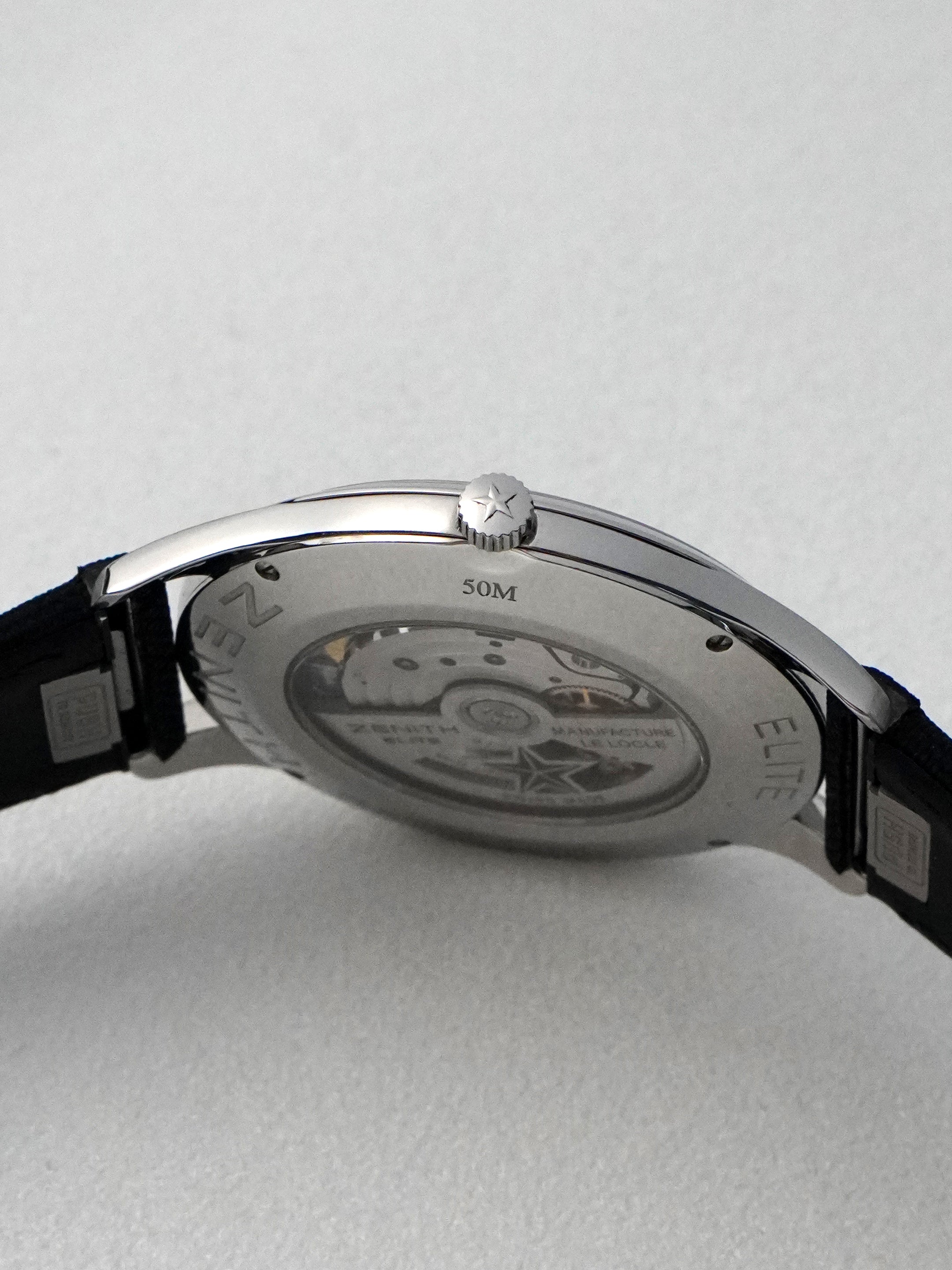 Zenith Elite Ultra Thin 03.2010.681/21.C493 - Stainless Steel, Black Dial, Automatic, Box (2012*)