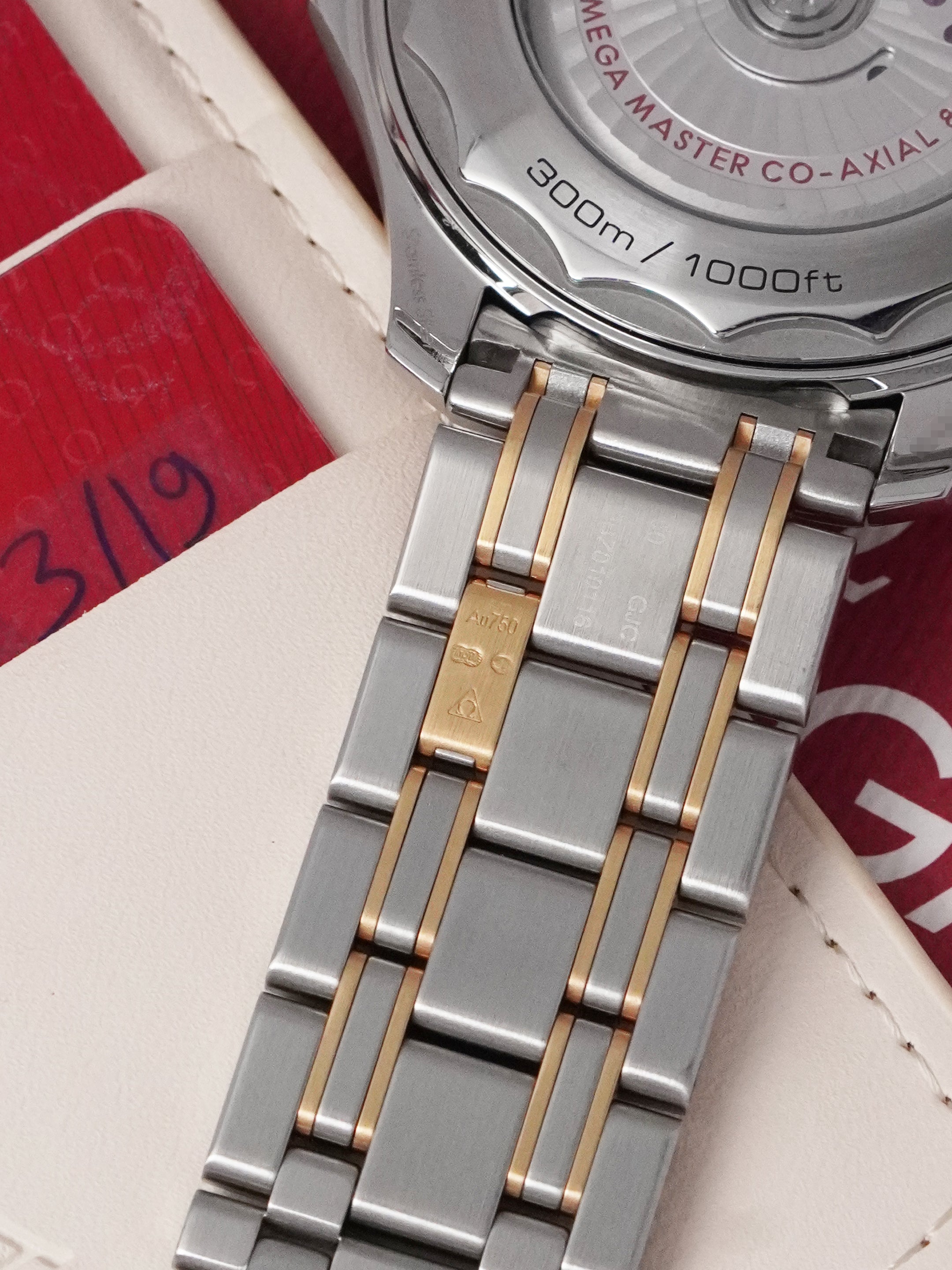 Omega Seamaster Diver 300M 210.20.42.20.03.001 - SS/18K YG, Blue Dial, Automatic, Full Set (2019)