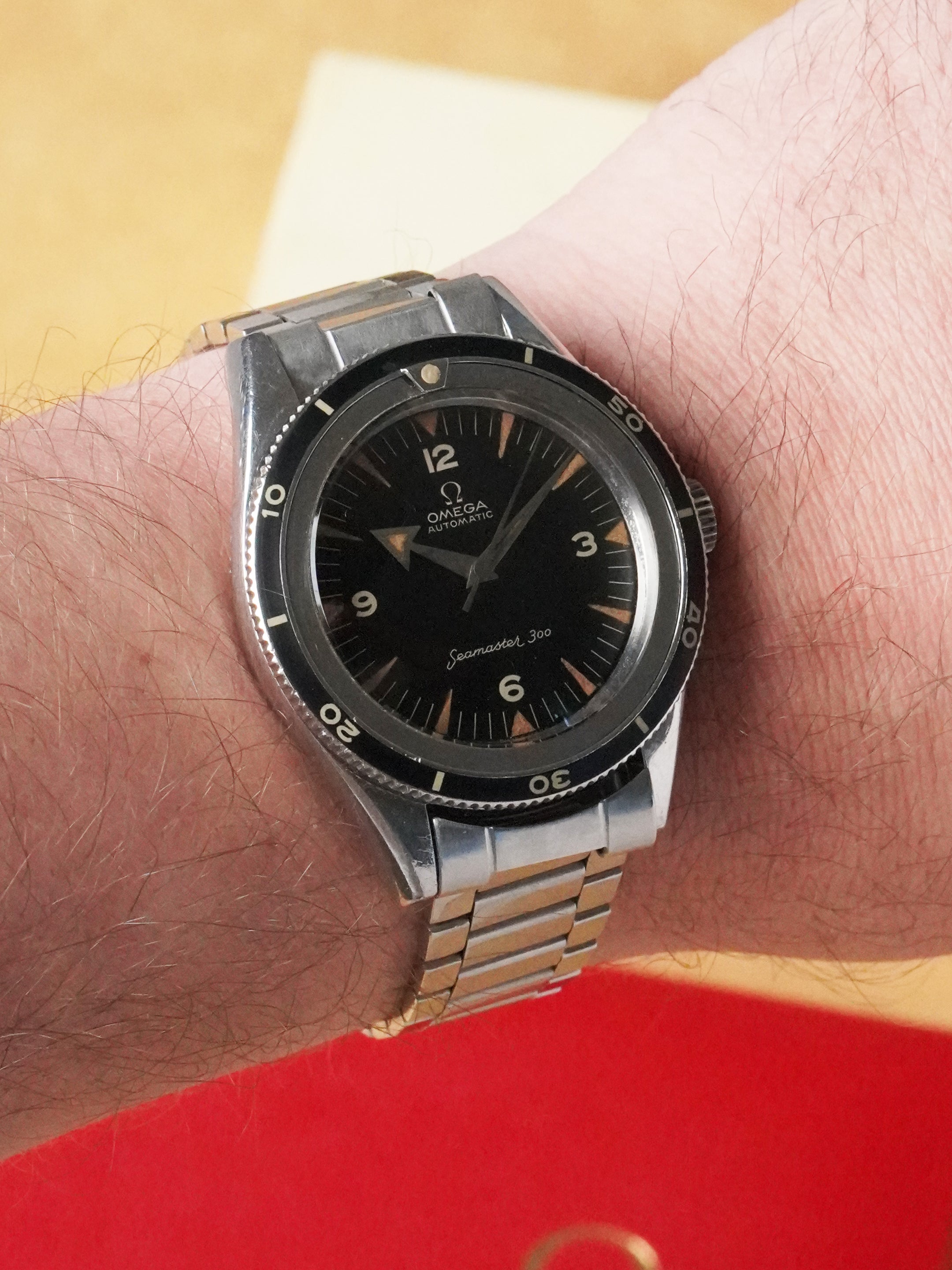 Omega Seamaster 300 2913-5SC - Stainless Steel, Black Dial, Automatic, Box Only (1957)