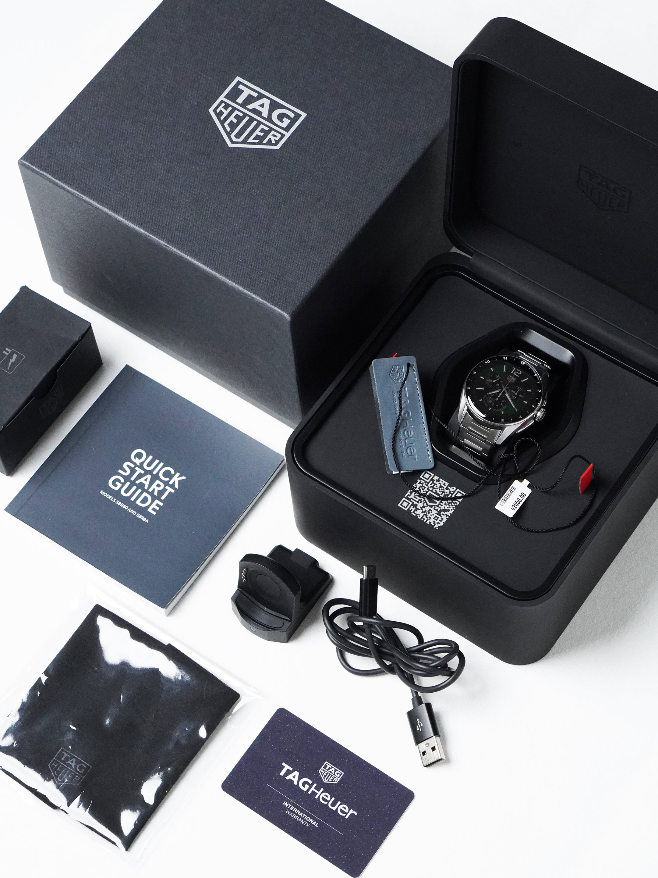 TAG Heuer Connected Calibre E4 SBR8010.BA0617 - Stainless Steel, Smartwatch, Full Set (2022)