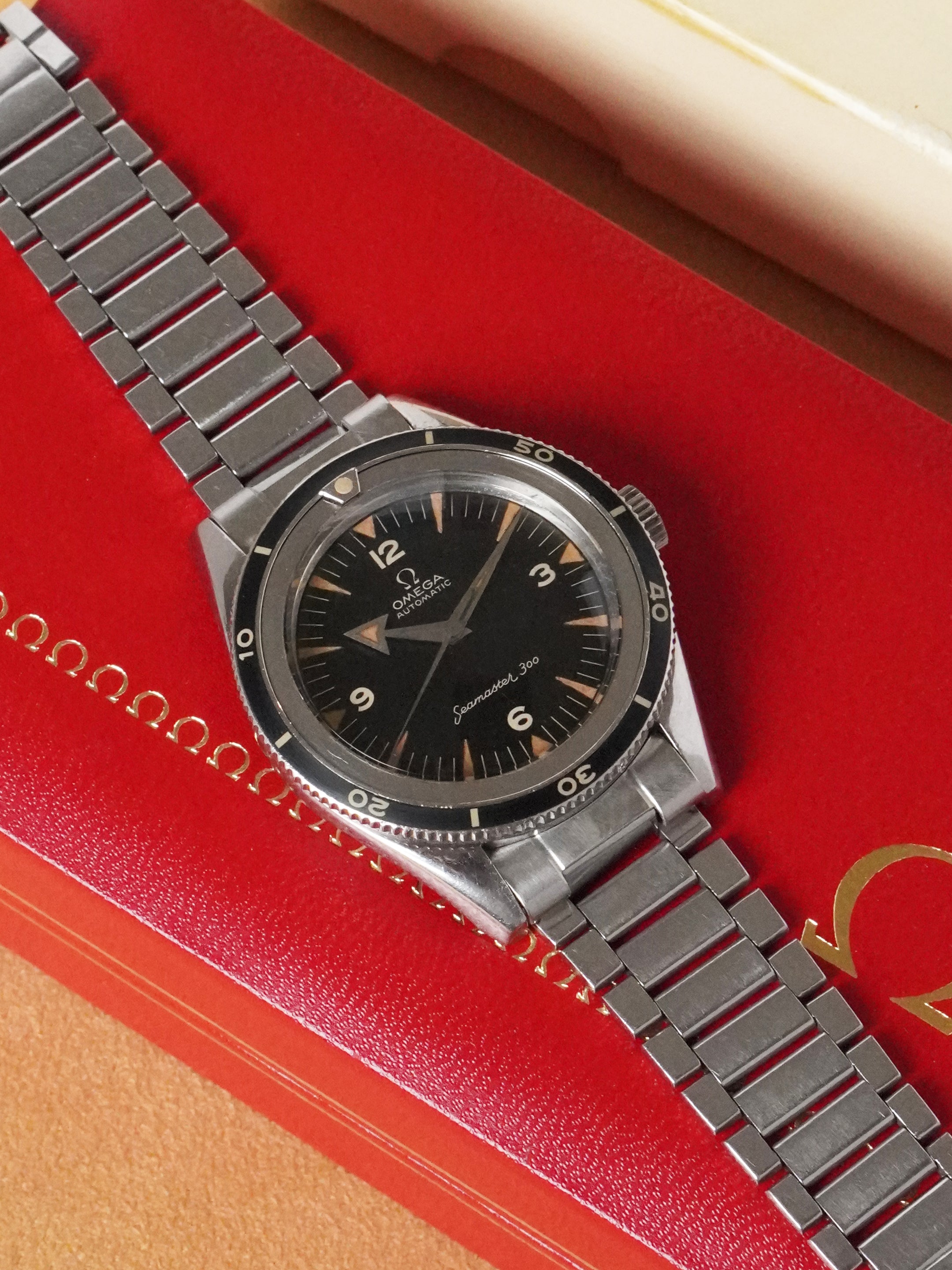 Omega Seamaster 300 2913-5SC - Stainless Steel, Black Dial, Automatic, Box Only (1957)