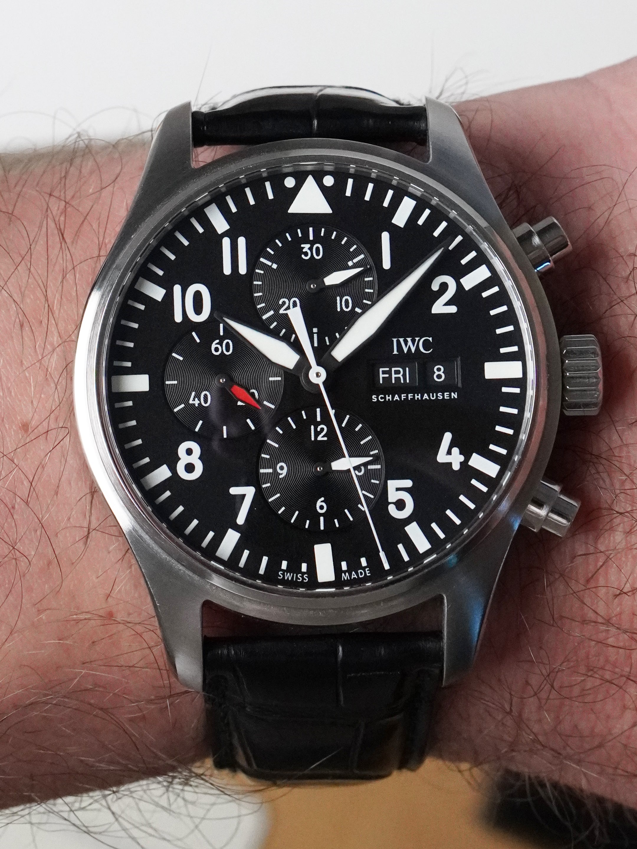 IWC Pilot Chronograph IW377709 - Stainless Steel, Black Dial, Automatic, Full Set (2017)