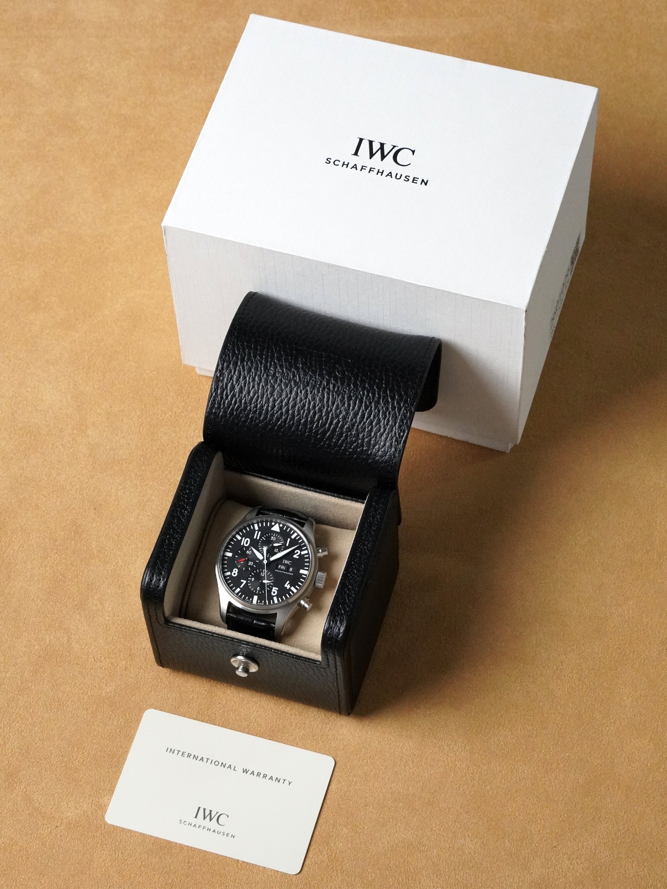 IWC Pilot Chronograph IW377709 - Stainless Steel, Black Dial, Automatic, Full Set (2017)