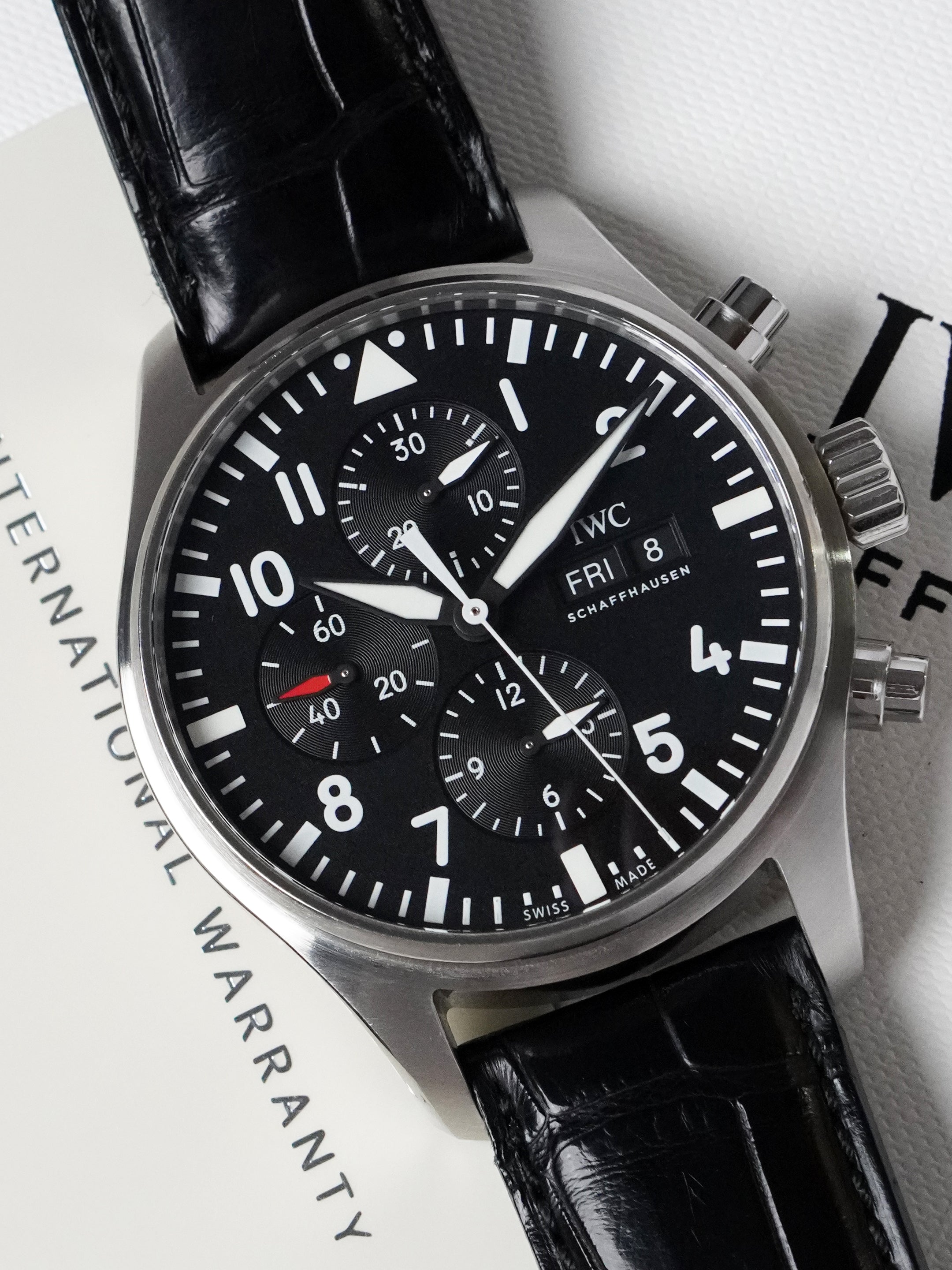 IWC Pilot Chronograph IW377709 - Stainless Steel, Black Dial, Automatic, Full Set (2017)