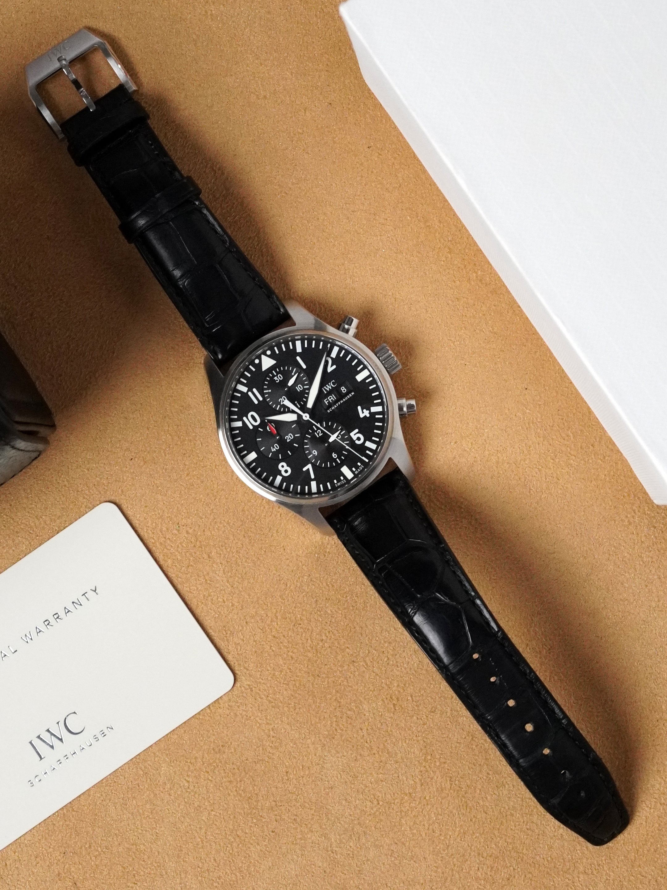 IWC Pilot Chronograph IW377709 - Stainless Steel, Black Dial, Automatic, Full Set (2017)