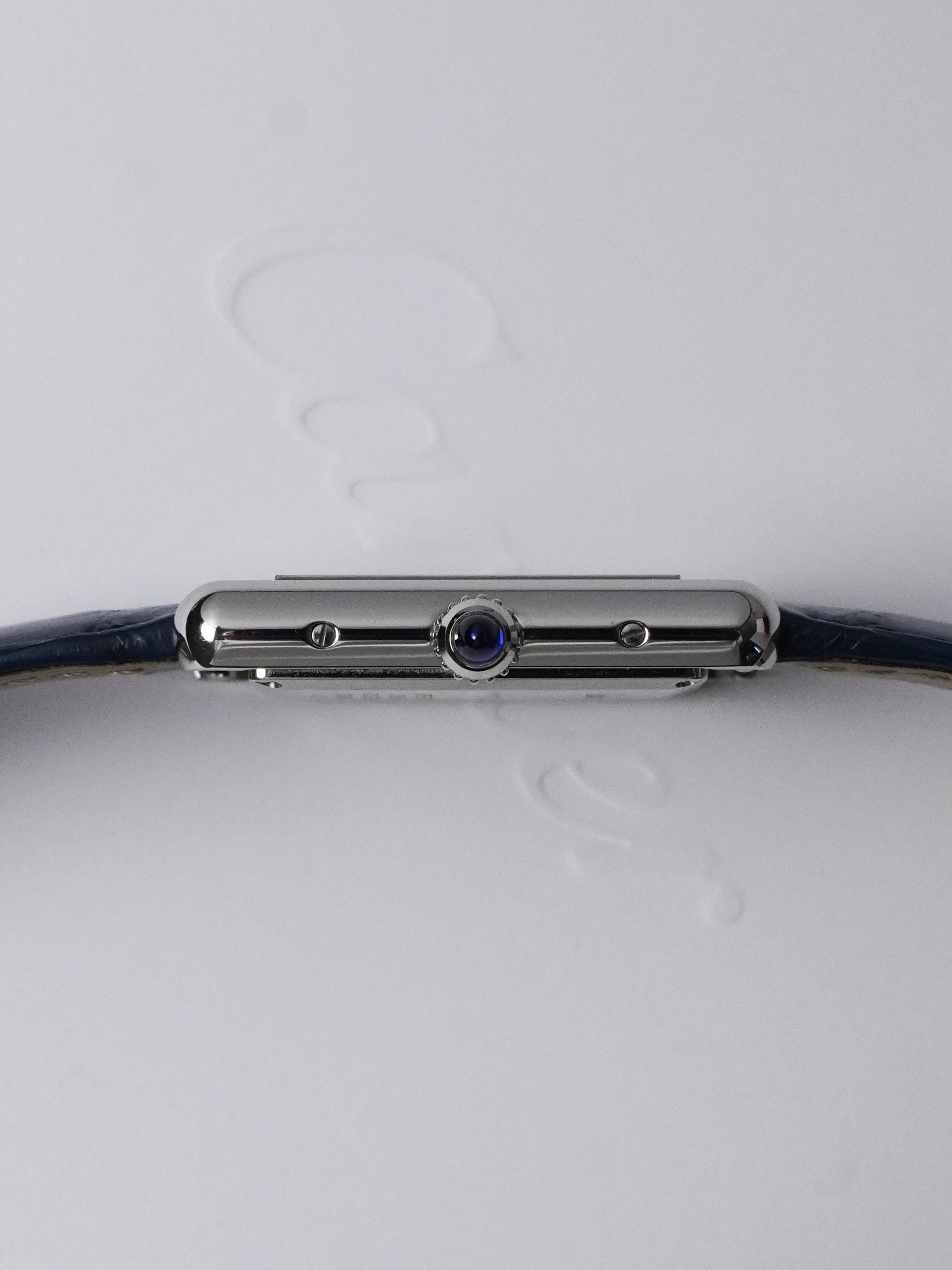 Cartier Tank Must Blue Large WSTA0055 / 4323 - Stainless Steel, Blue Dial, Quartz, Full Set (2022)