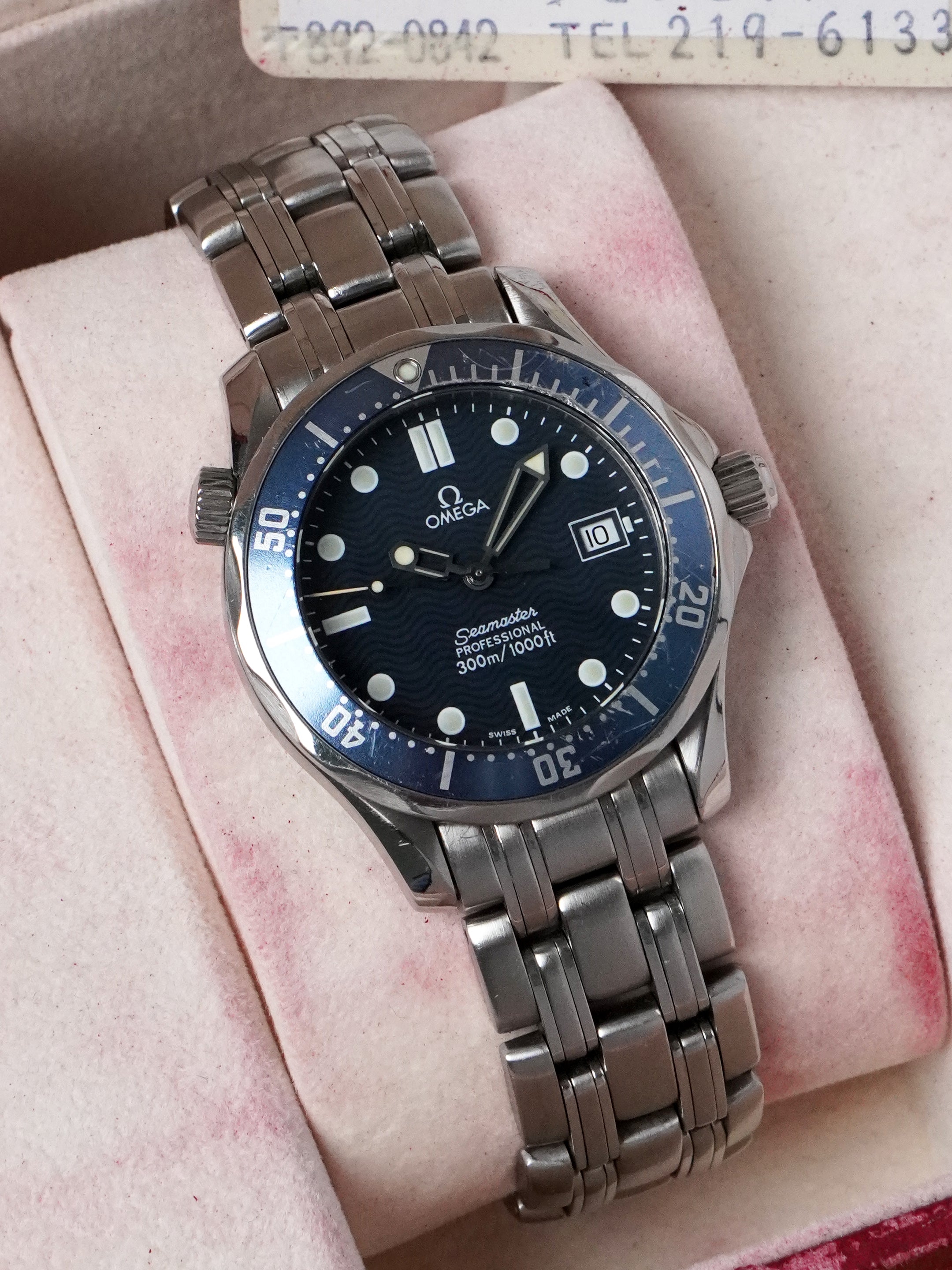 Omega Seamaster Diver 300 M 2561.80.00 - Stainless Steel, Blue Dial, Quartz, Full Set (1998)