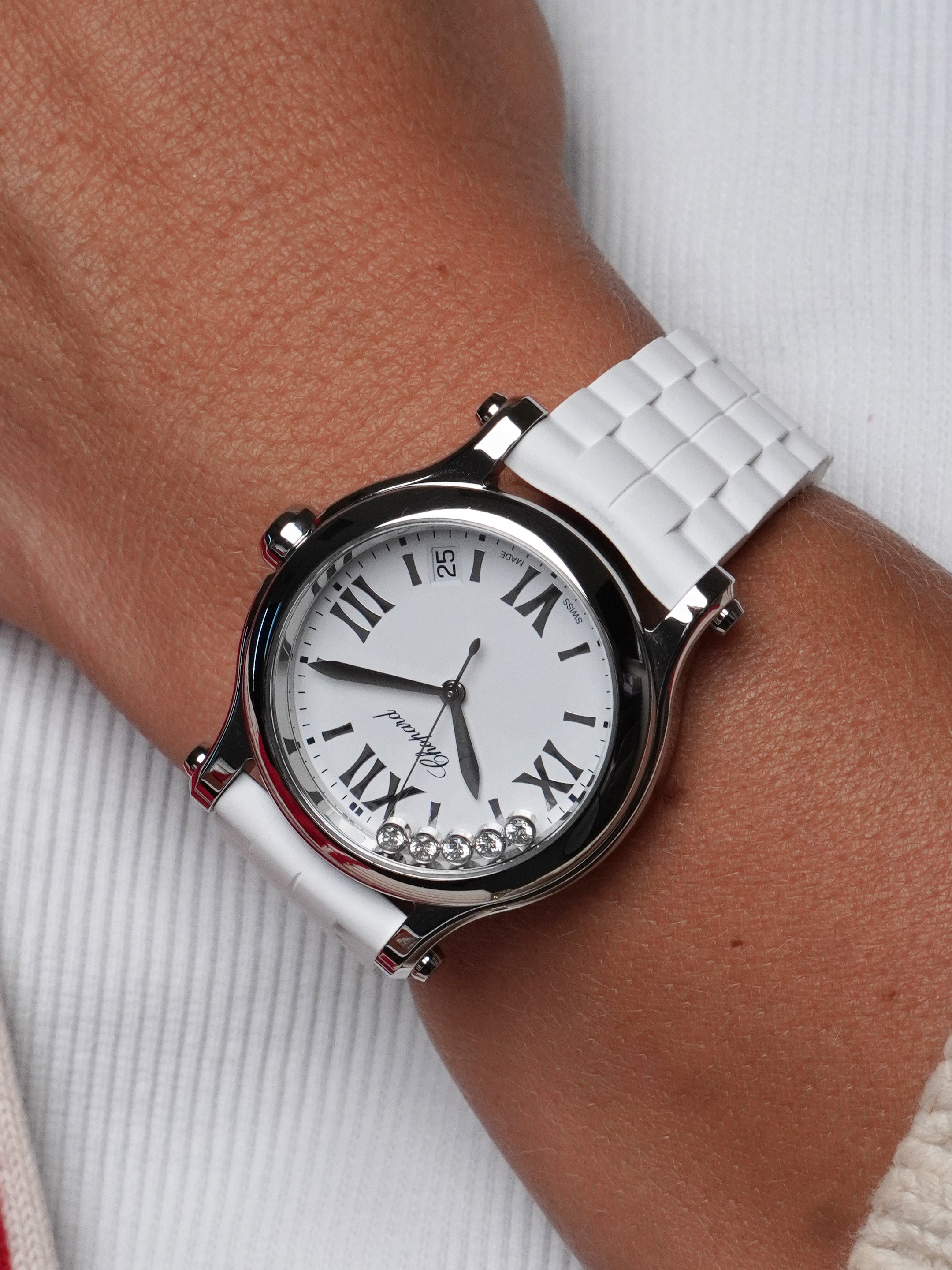 Chopard Happy Sport 278582-3001 - Stainless Steel, White Dial, Quartz, Full Set (2022)