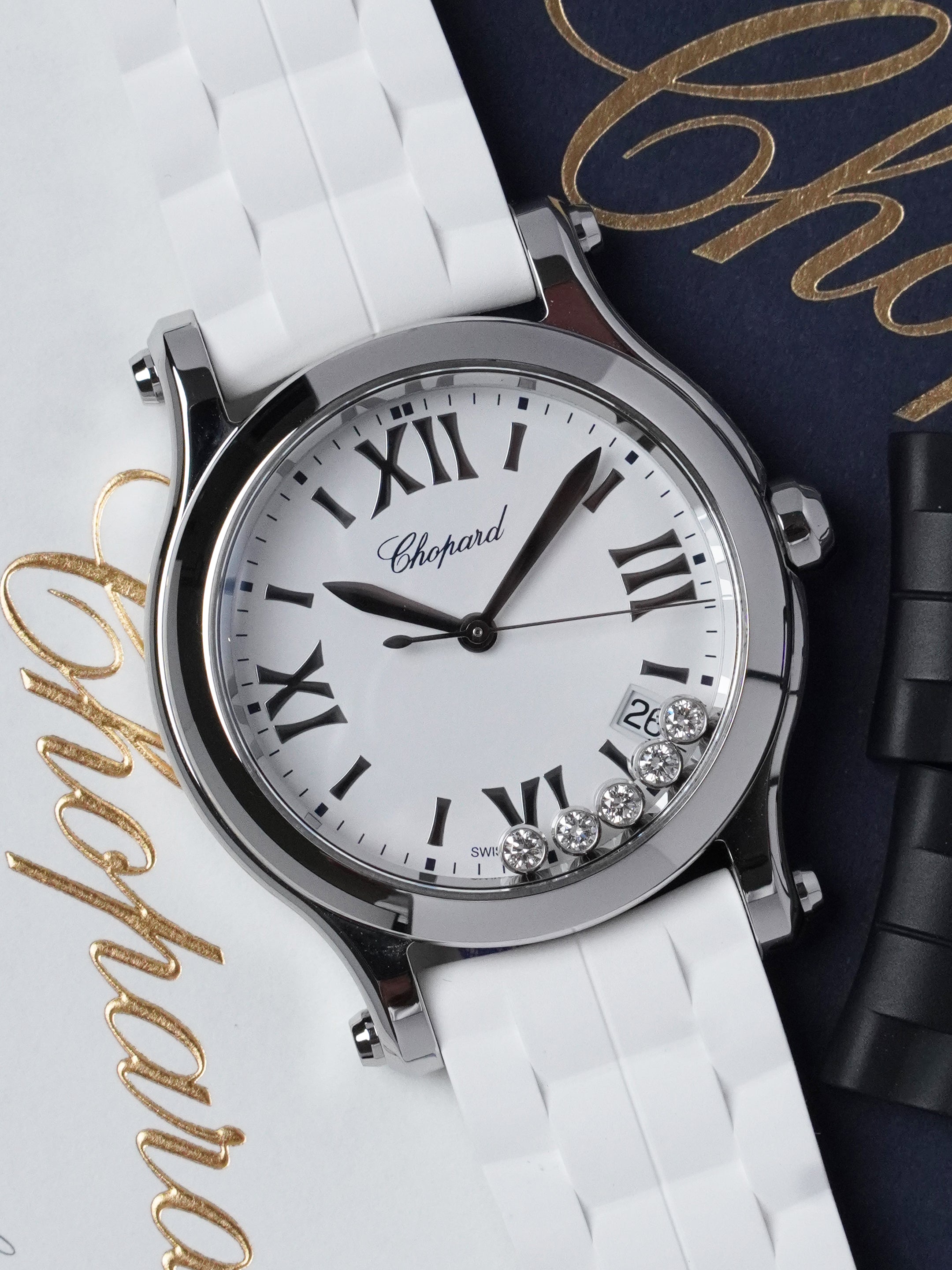 Chopard Happy Sport 278582-3001 - Stainless Steel, White Dial, Quartz, Full Set (2022)