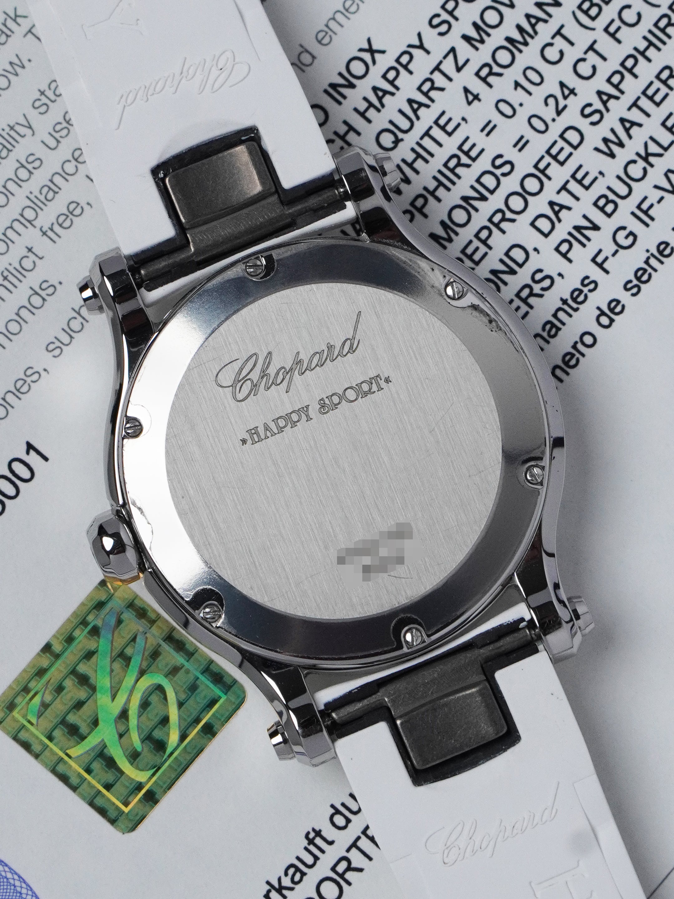 Chopard Happy Sport 278582-3001 - Stainless Steel, White Dial, Quartz, Full Set (2022)