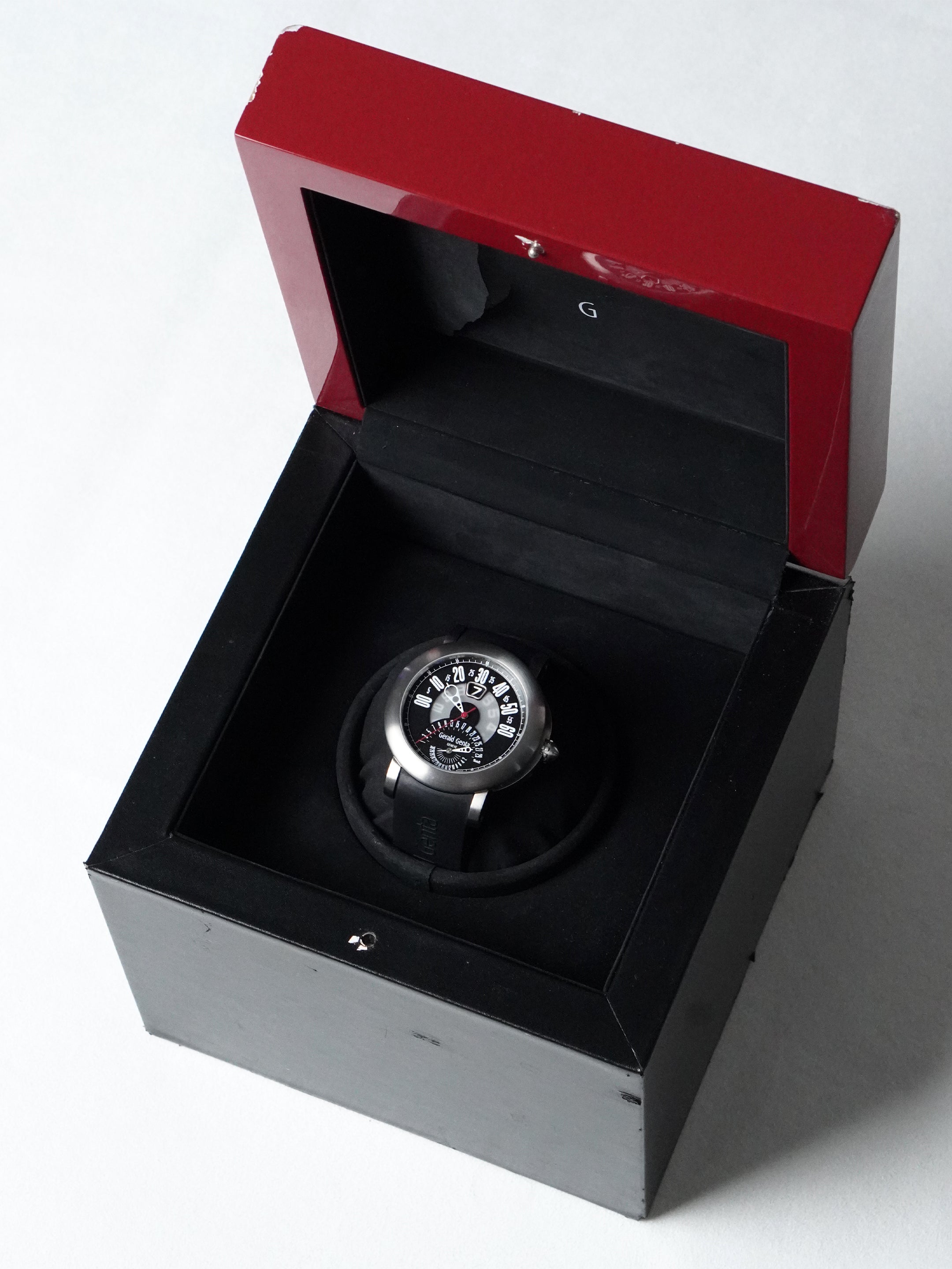 Gérald Genta Arena Bi-Retro Sport BSP.Y.80 - Titanium, Black Dial, Automatic, Box (2008)